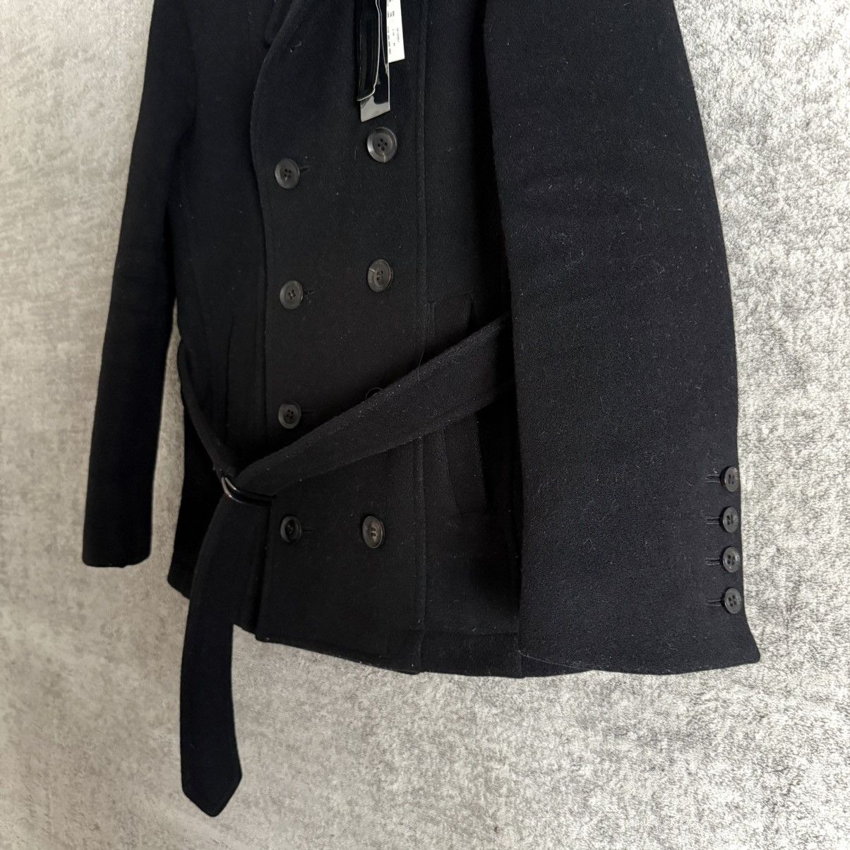 Roen Roen by Hiromu Takahara Double Breasted Wool Belted Peacoat Size US M / EU 48-50 / 2 - 4 Thumbnail
