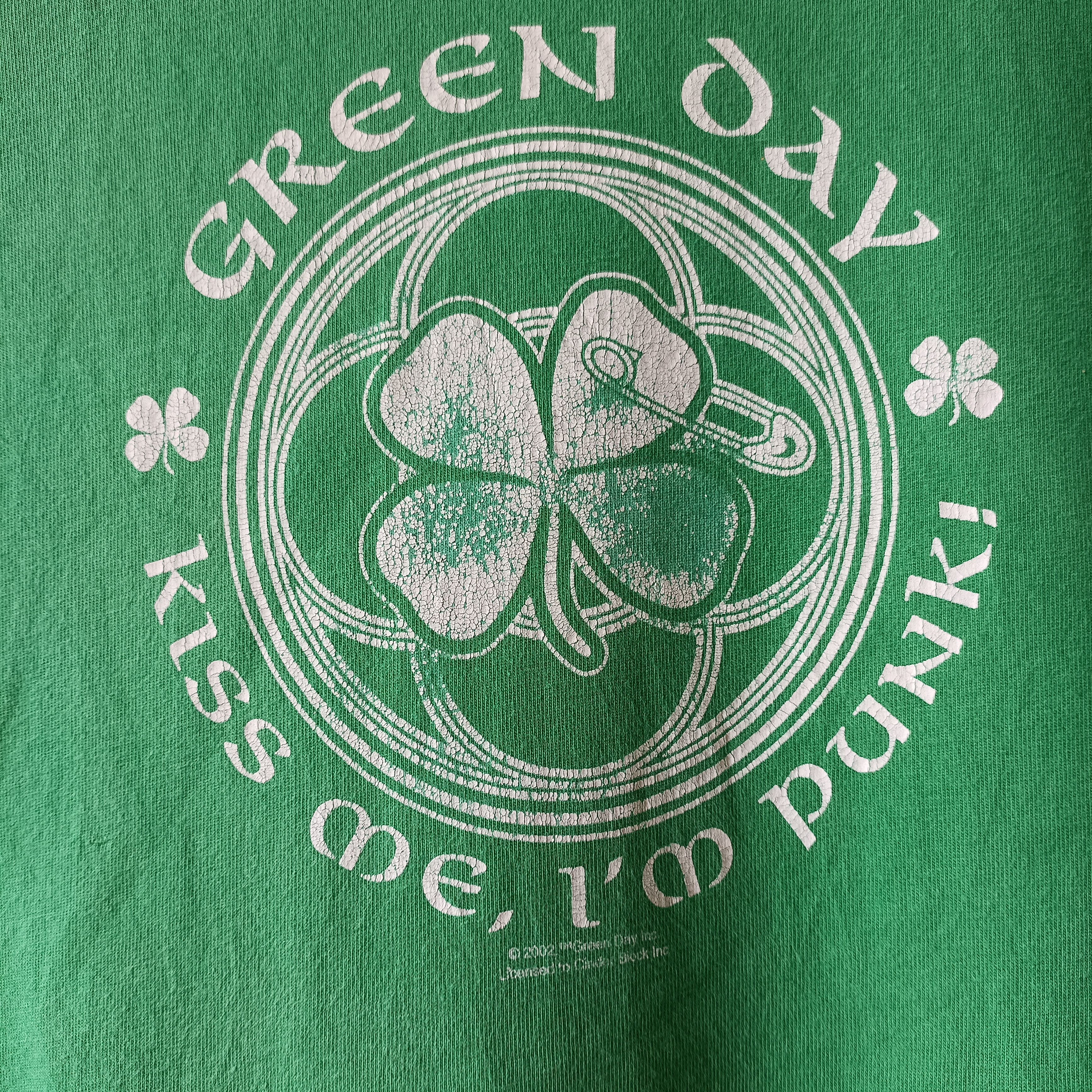 Band Tees Vintage Green day 2002 cinder block kiss me iam punk Size US L / EU 52-54 / 3 - 4 Thumbnail