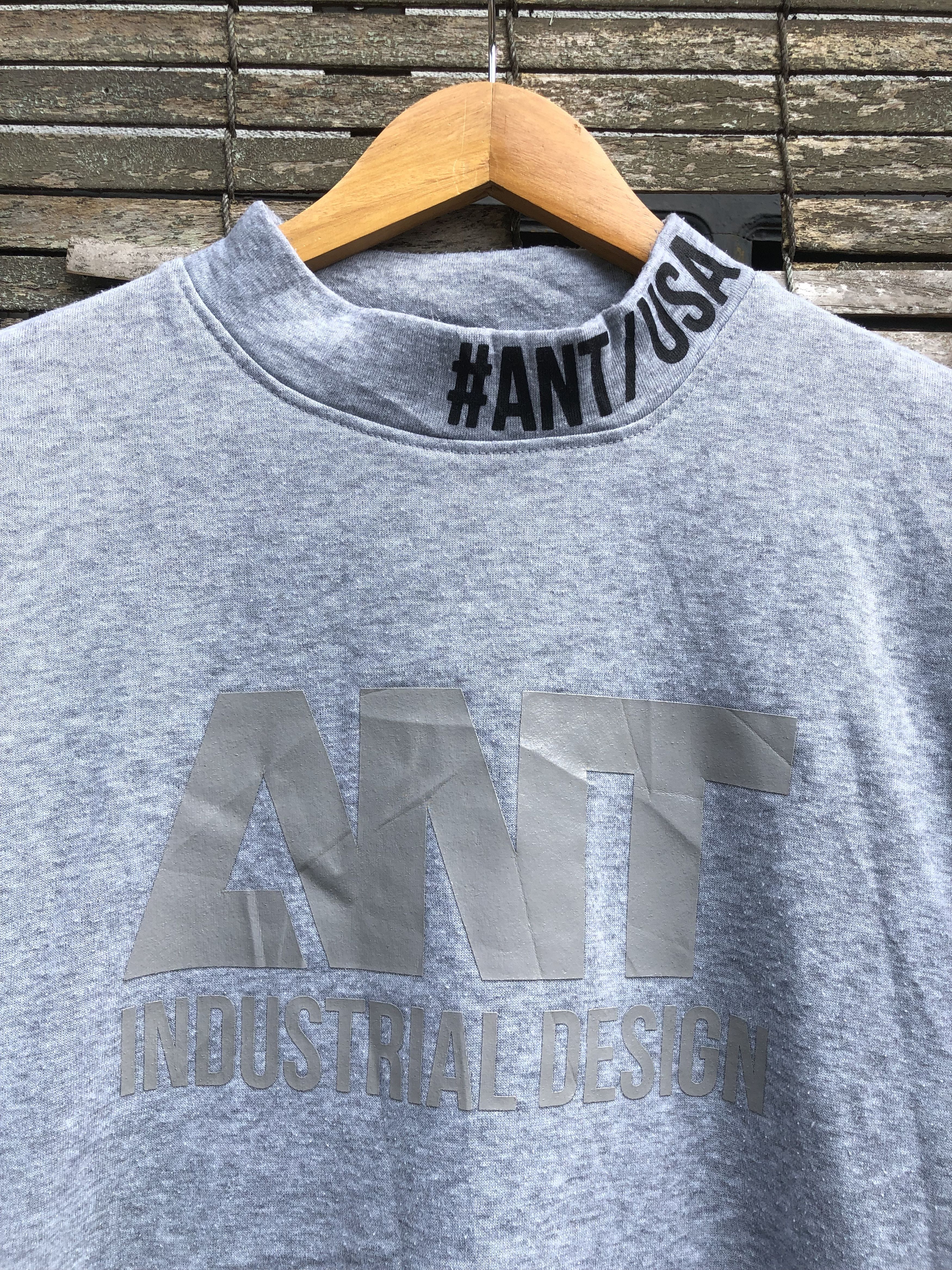 Japanese Brand Ant Industrial Design USA Big Logo Crewneck Sweatshirts Size US M / EU 48-50 / 2 - 2 Thumbnail