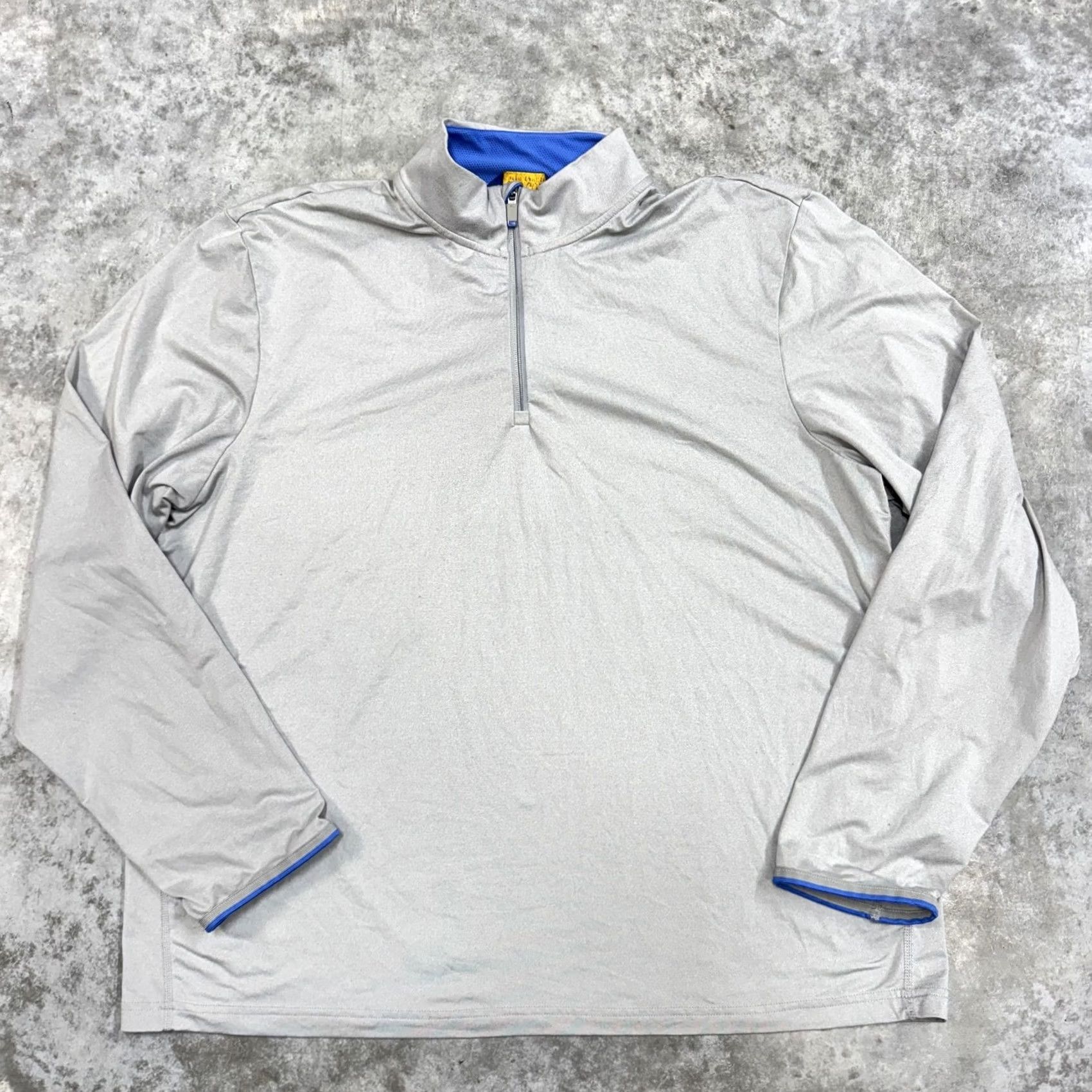 Polo Ralph Lauren Polo Ralph Lauren Pullover Mens 2XL 1/4 Zip Lightweight Golf Shirt Mock Neck Shirt Men Gray Size US XXL / EU 58 / 5 - 2 Thumbnail