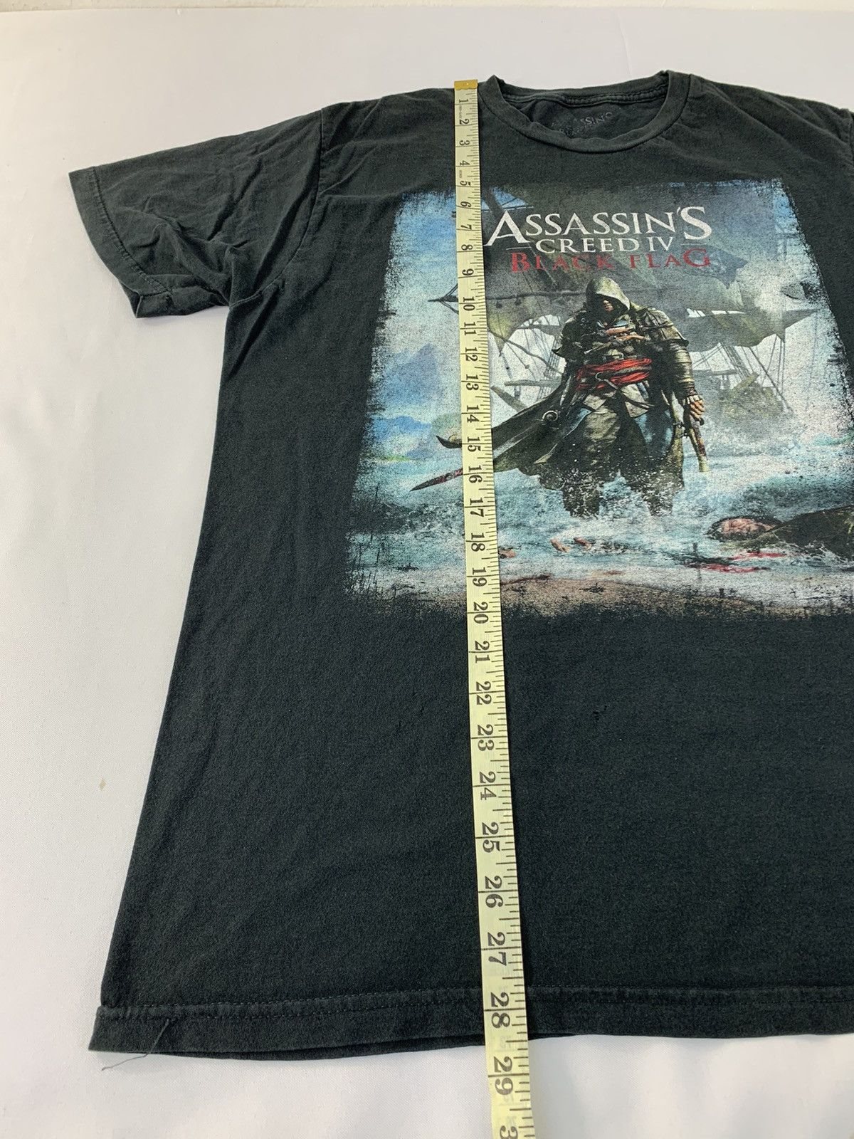 The Game Assasin Creed IV Black Flag Action Fantasy Game Big Logo Tee Size US L / EU 52-54 / 3 - 7 Thumbnail