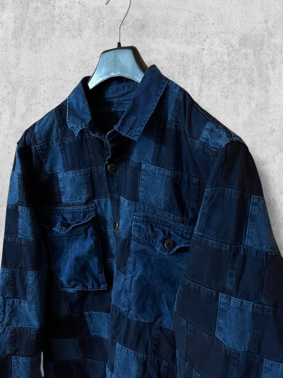 Japanese Brand VINTAGE PATCHWORK Denim Jacket jean OVERSHIRT y2k Size US L / EU 52-54 / 3 - 4 Thumbnail