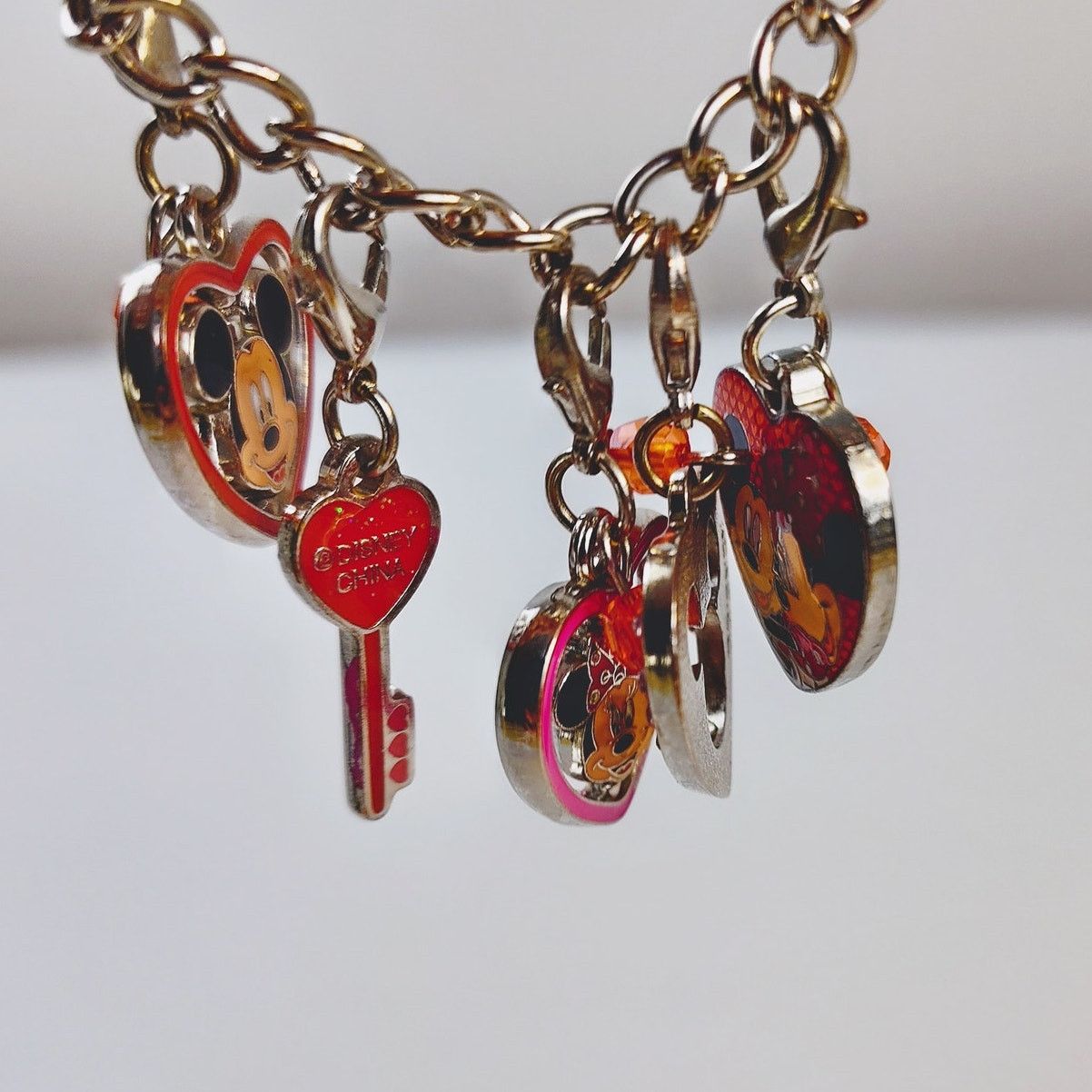 Disney Disney Mickey & Minnie Love Charms Bracelet Red Heart Size ONE SIZE - 6 Thumbnail