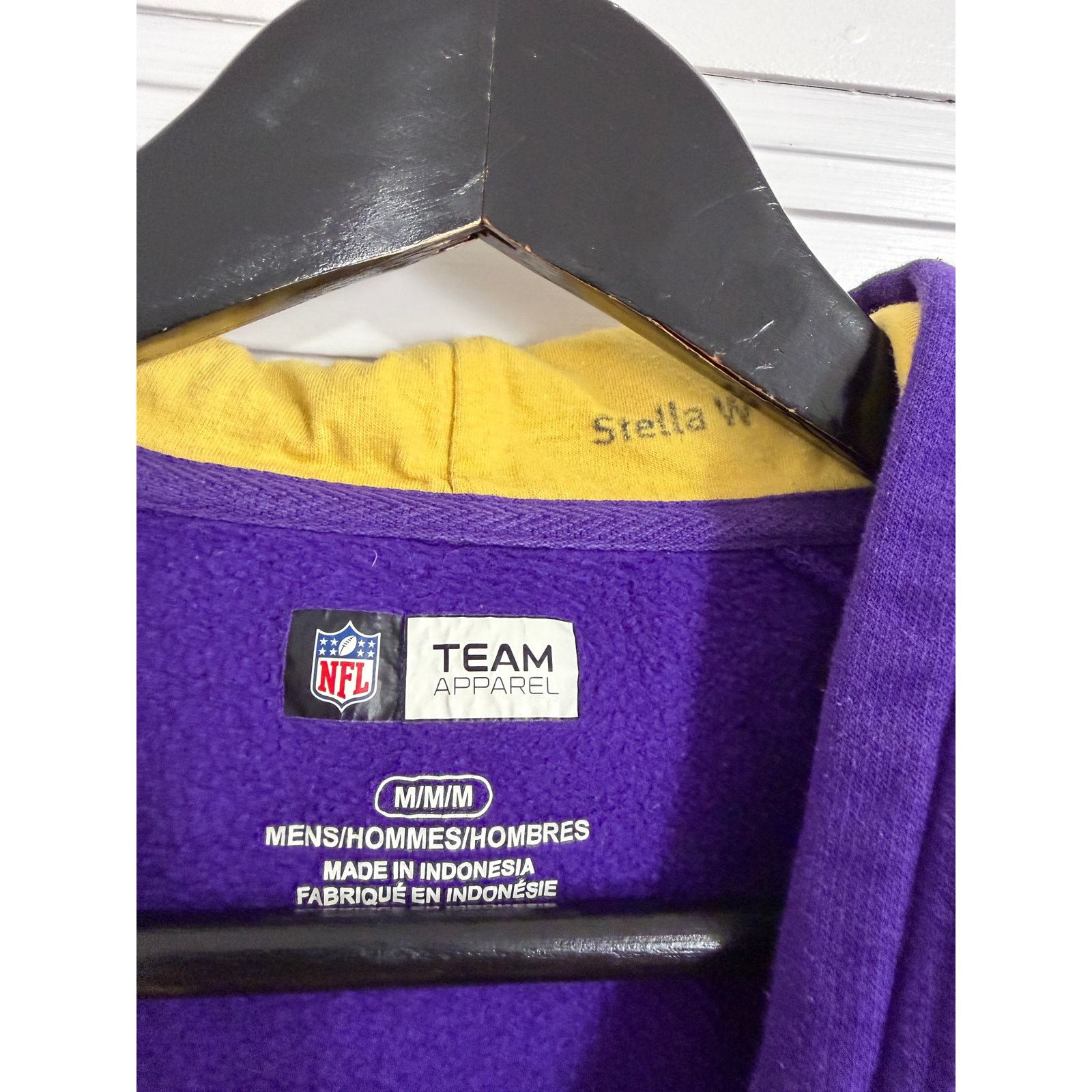 NFL Minnesota Vikings Purple NFL Football Hoodie Sweatshirt Sz M Size US M / EU 48-50 / 2 - 3 Thumbnail