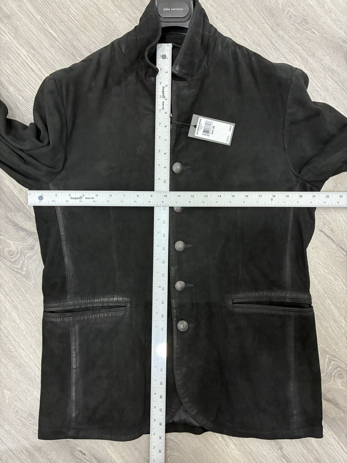 John Varvatos Suede Multibutton Jacket Size EU 50 USA 40 Size US M / EU 48-50 / 2 - 12 Thumbnail