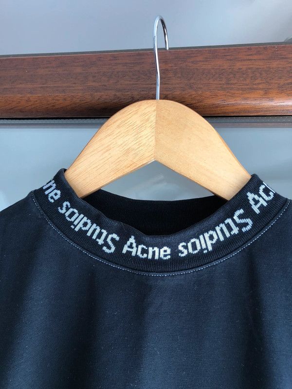 Acne Studios Acne Studios Oversized Neck Logo T-Shirt Size US M / EU 48-50 / 2 - 2 Thumbnail