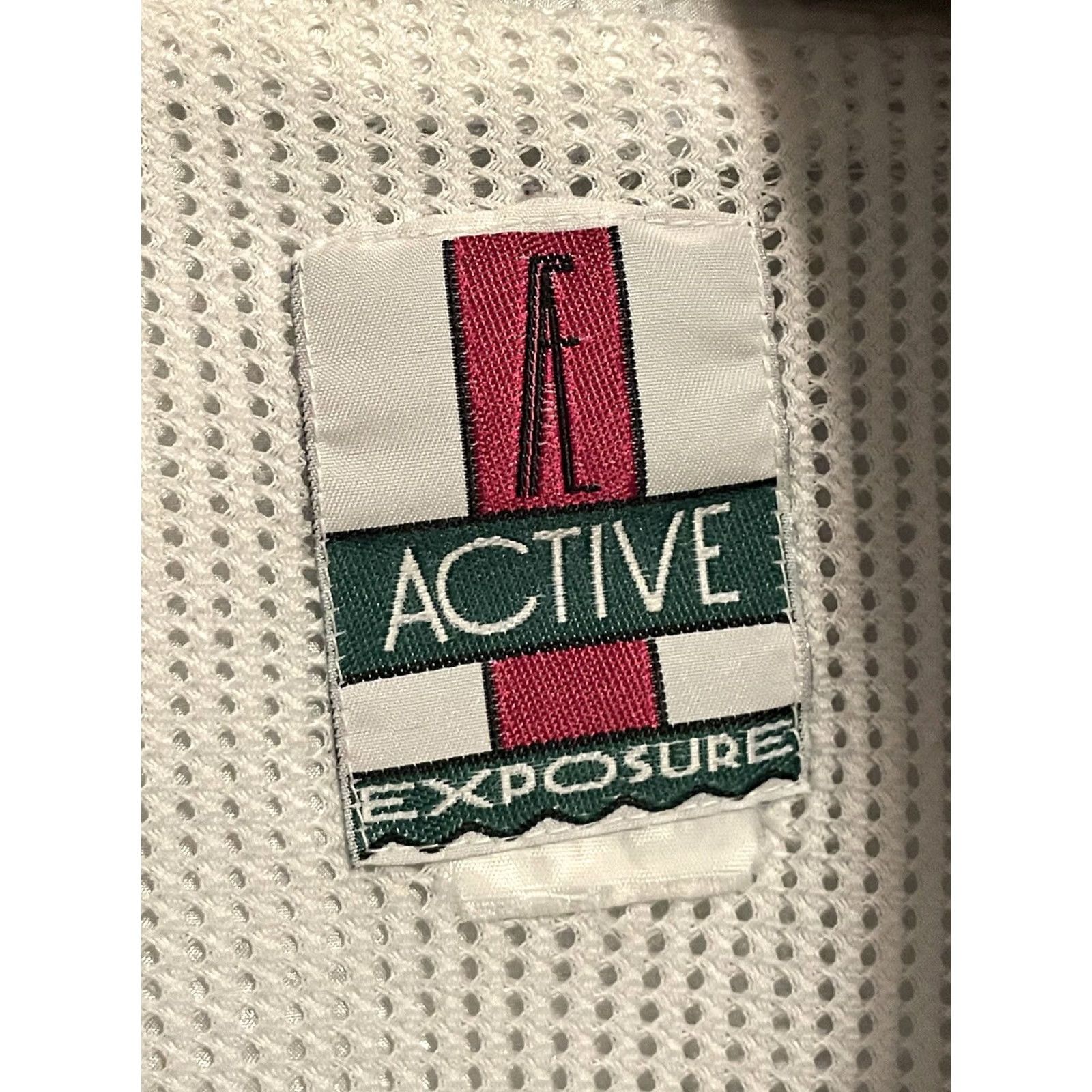 Vintage VINTAGE Active Exposure Jacket Windbreaker Blue Red White Flag Mens L 90s Size US L / EU 52-54 / 3 - 3 Thumbnail