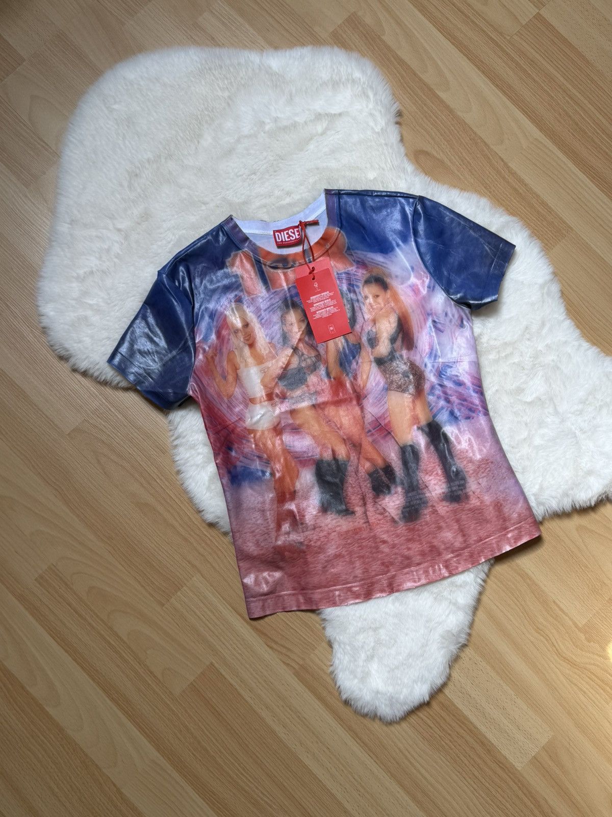 Diesel T-Shirt With Creased Diesel Film Print Size M / US 6-8 / IT 42-44 - 4 Thumbnail