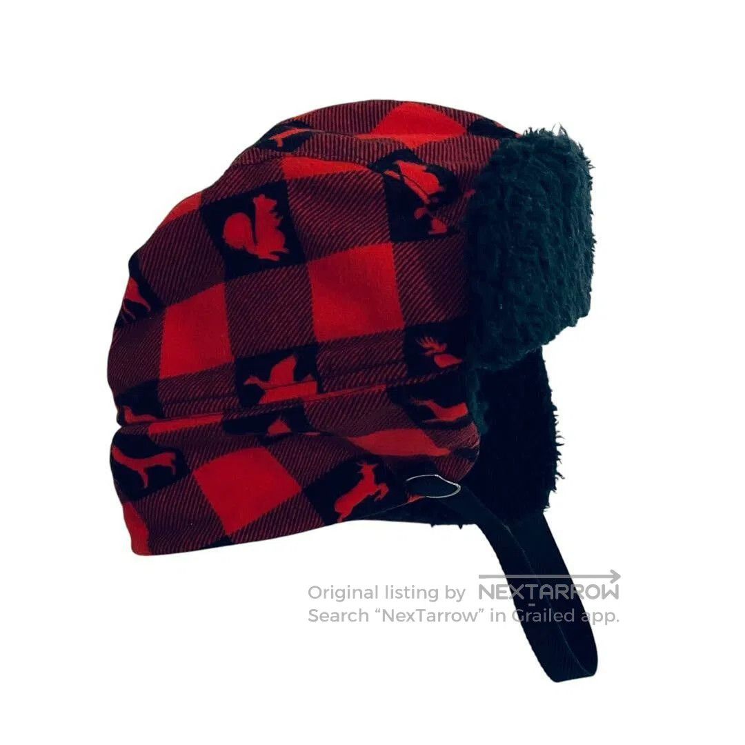 Tenderloin classic red checkered pilot hat. Size ONE SIZE - 1 Thumbnail