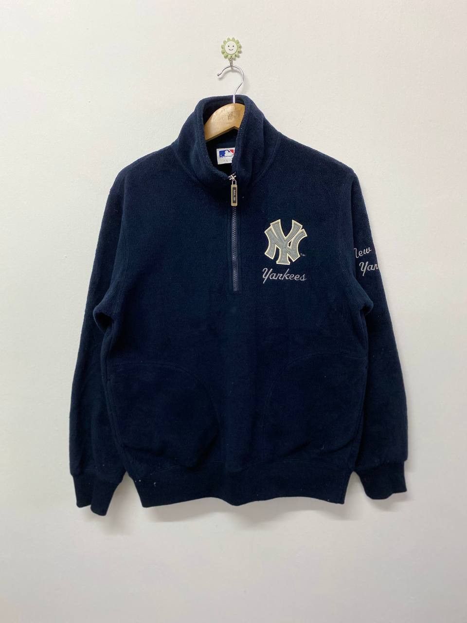 Japanese Brand vintage uniqlo x mlb new york yankees fleece anorak jacket Size US L / EU 52-54 / 3 - 1 Thumbnail