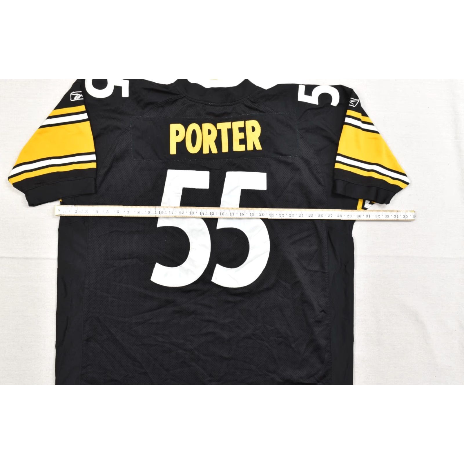 Reebok Reebok NFL Pittsburgh Steelers Jersey Men 58 Black Joey Porter 55 Football T-Shirt Short Sleeve V-Neck Size US XXL / EU 58 / 5 - 7 Thumbnail