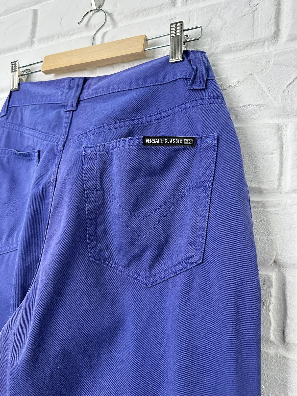 Versace Y2K Versace V2 Classic Purple Chino Pants Size US 34 / EU 50 - 3 Thumbnail