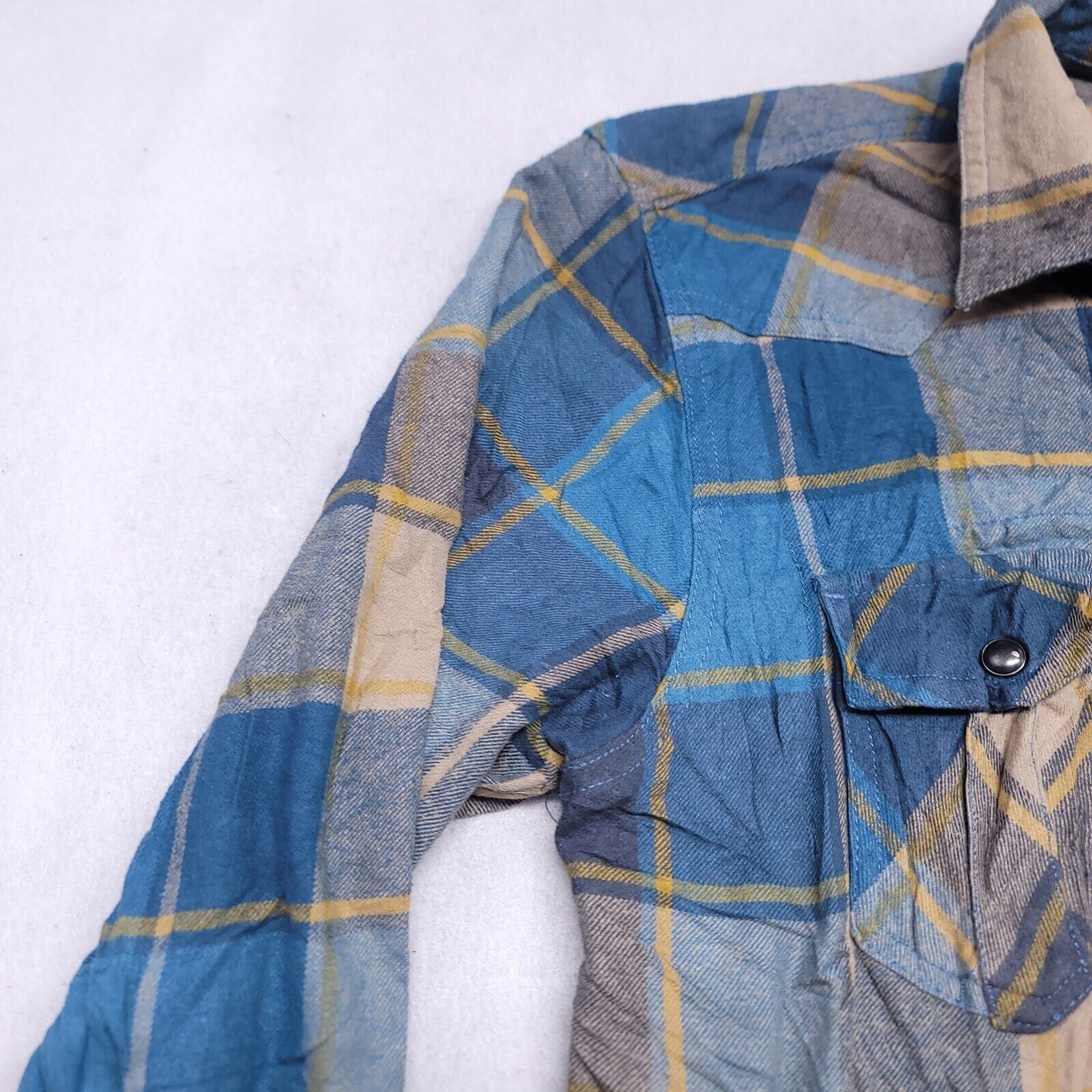Route 66 Route 66 Gingham Flannel Shirt Mens Size Medium M Blue Size US M / EU 48-50 / 2 - 4 Thumbnail