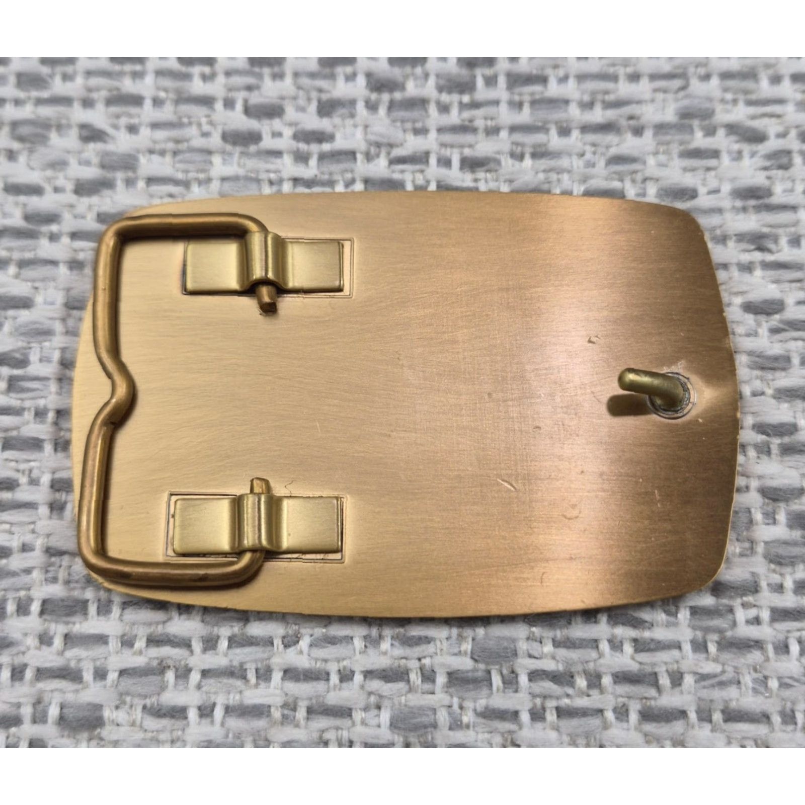 Equipment Case Buckle Mens Gold Brass Western Loader Backhoe Rodeo Logo Construction Size ONE SIZE - 2 Thumbnail