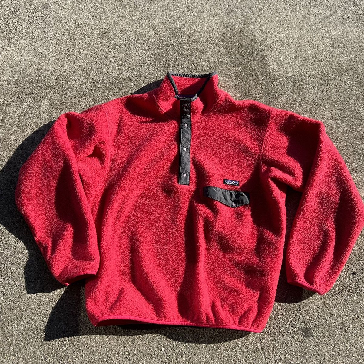 image of Made In USA x Patagonia 1990 Infd Patagonia Deep Pile Snap Fleece, Men's (Size Large)