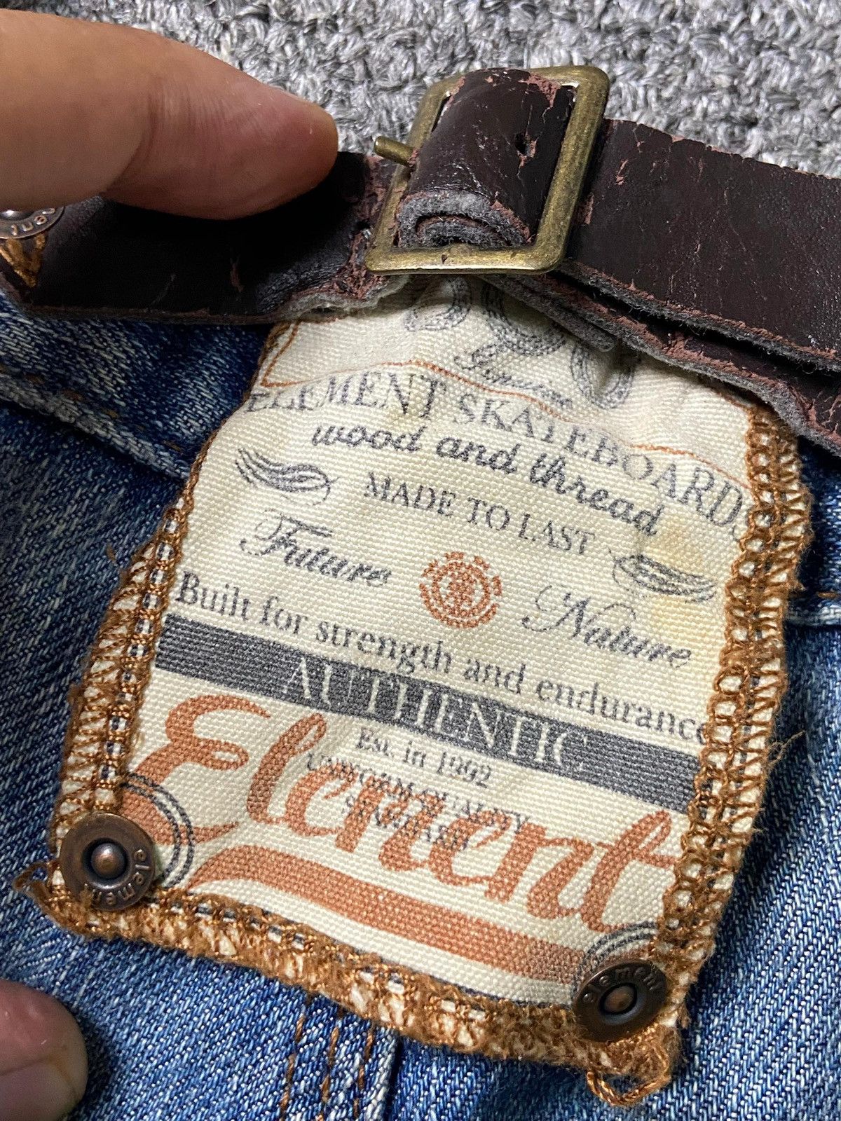 Element × Japanese Brand × Vintage Vintage ELEMENT Authentic Regular Fit Denim Jeans (132) Size US 33 - 4 Thumbnail