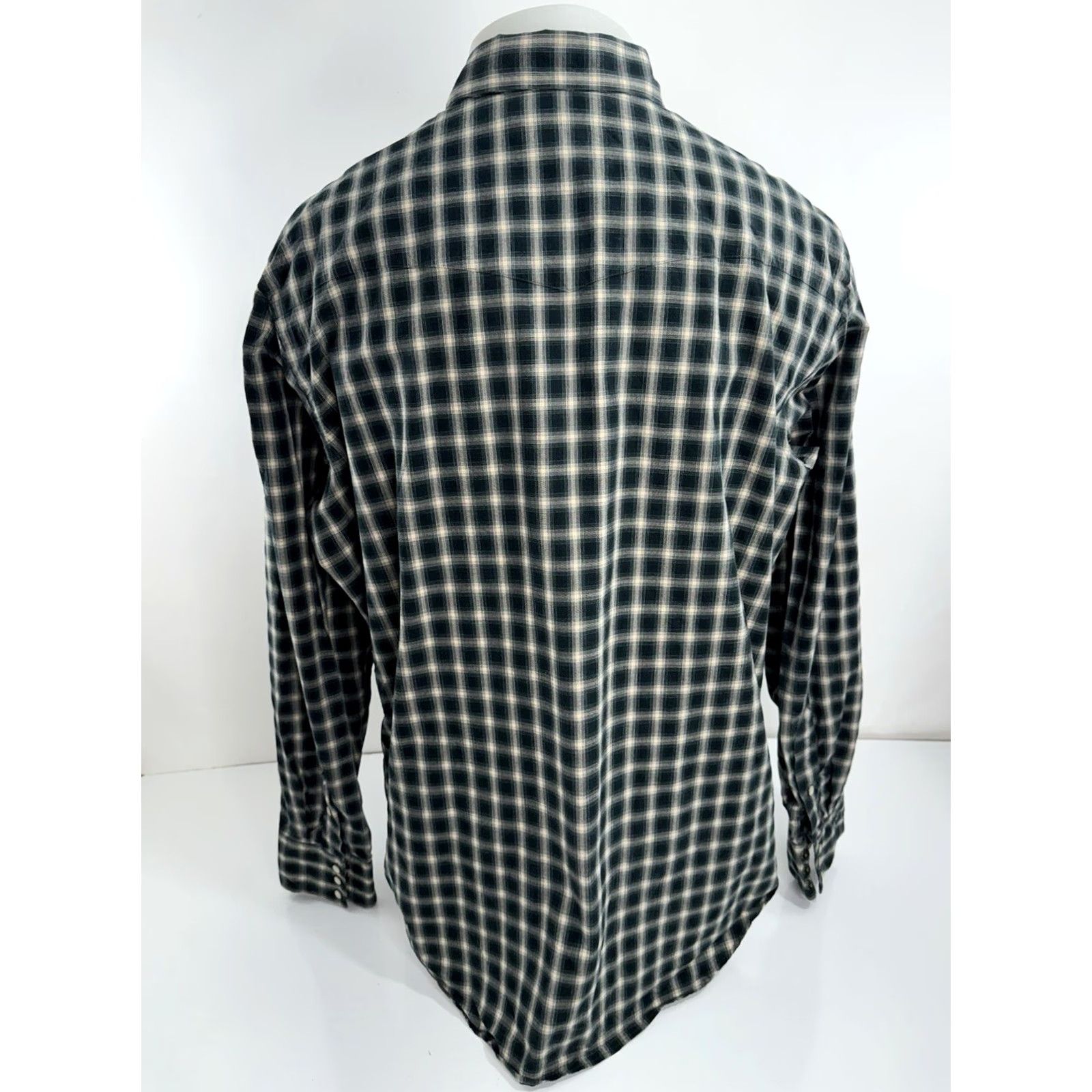 Polo Ralph Lauren Polo Ralph Lauren - Pearl Snap Plaid Mens XL Western Shirt Size US XL / EU 56 / 4 - 3 Thumbnail