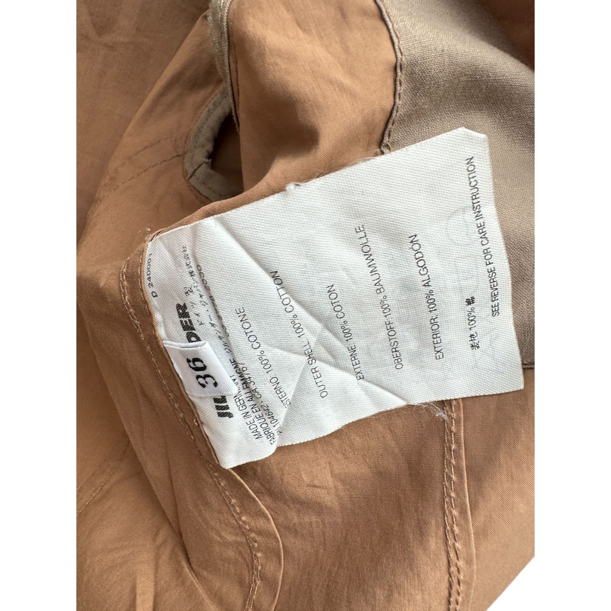 Jil Sander Brown Cotton Blazer Jacket Size S / US 4 / IT 40 - 6 Thumbnail