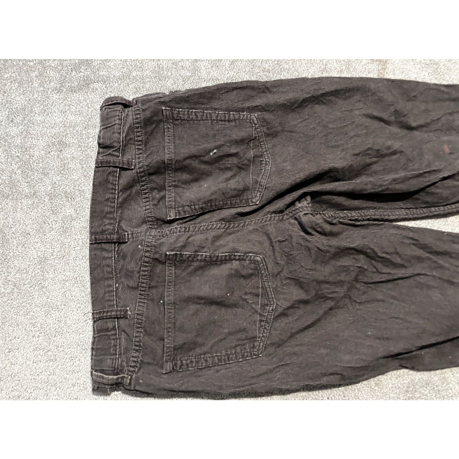 Lands' End Lands' End Corduroy Pants Mens 37 Regular Classic Flat Front Brown Adjustable Waist Khakis 29in Inseam Mens Size US 37 - 4 Thumbnail