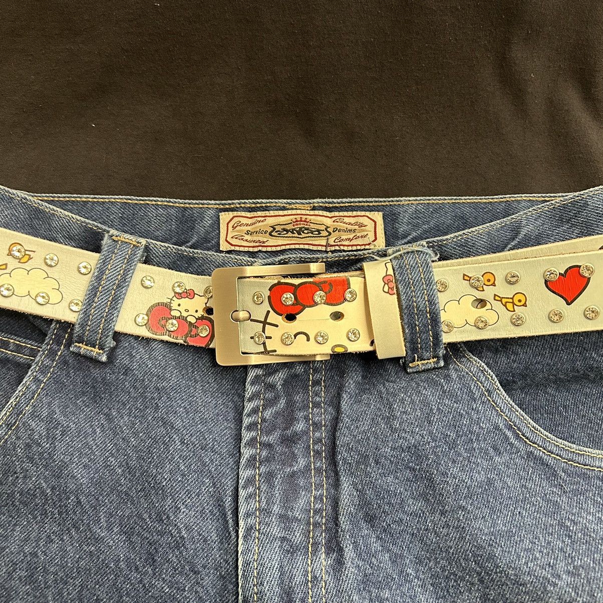 Other Leo Ryder “Kitty” Print rhinestone leather belt Size ONE SIZE - 5 Thumbnail