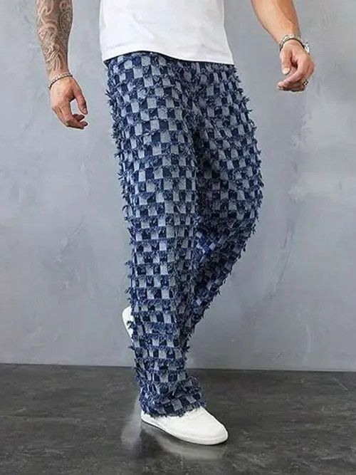 Jean LOOSE fit skate washed vintage jeans pants Size US 35 - 3 Thumbnail