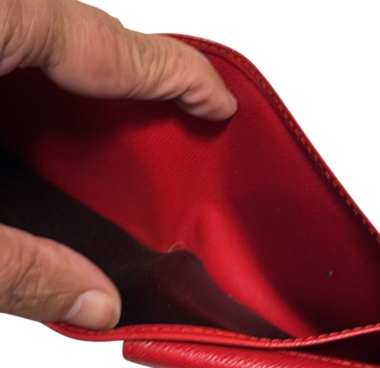 Louis Vuitton LOUIS VUITTON Epi Leather Wallet Bi-fold Red Malletier Size ONE SIZE - 7 Thumbnail