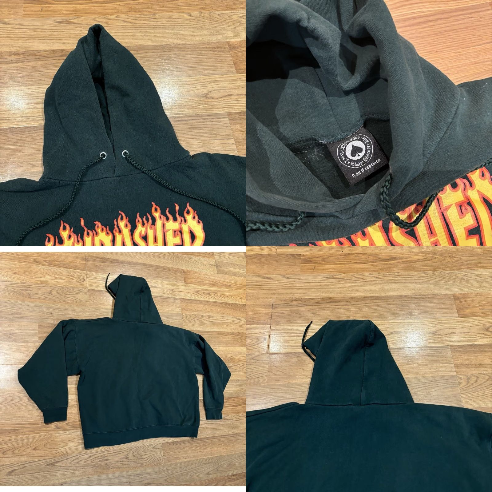 Thrasher VINTAGE Thrasher Pullover Hoodie Sweatshirt Forest Green Size M Men's Hooded Graphic Print 90s Grunge Nostalgia Sweatshirt Size US M / EU 48-50 / 2 - 8 Thumbnail