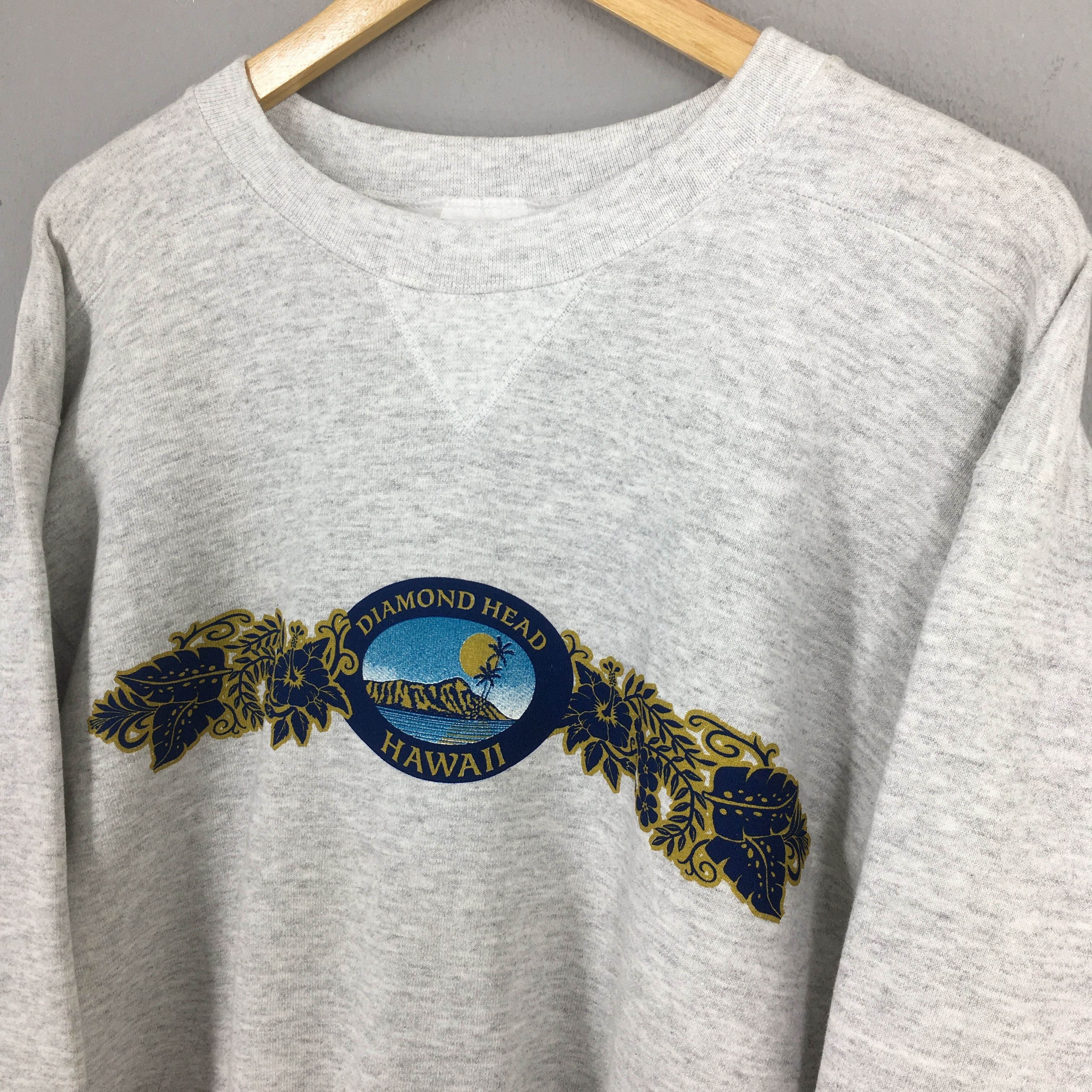Diamond Head × Tultex Vintage Diamond Head Hawaii Gray Sweatshirt Small Size US S / EU 44-46 / 1 - 3 Thumbnail