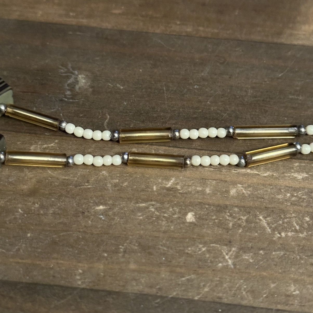 Vintage Vintage chunky square bead necklace Size ONE SIZE - 4 Thumbnail