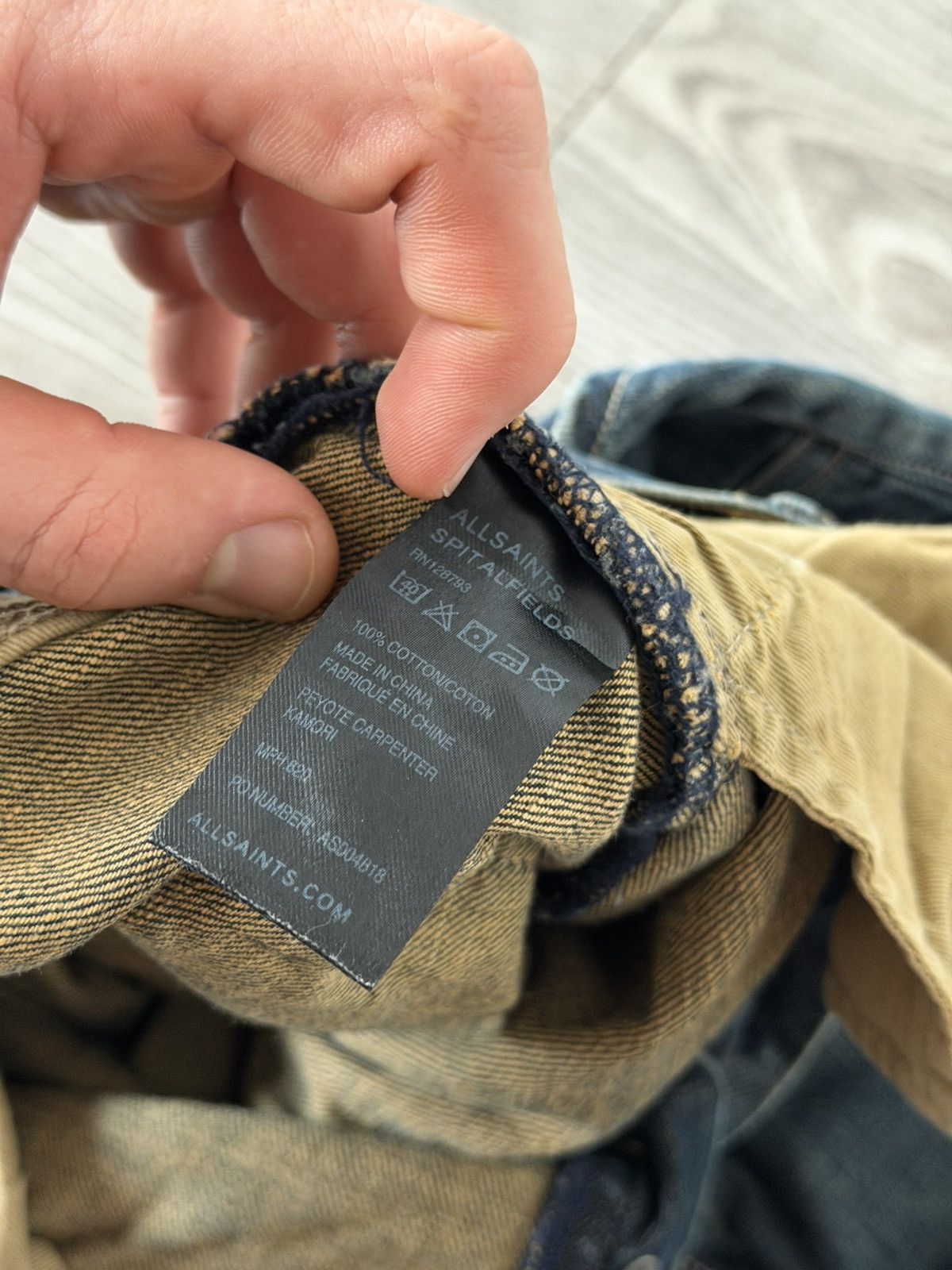 Allsaints Allsaints Spitalfields Japan Denim Opium Swag Y2K Shorts Size US 31 - 17 Thumbnail