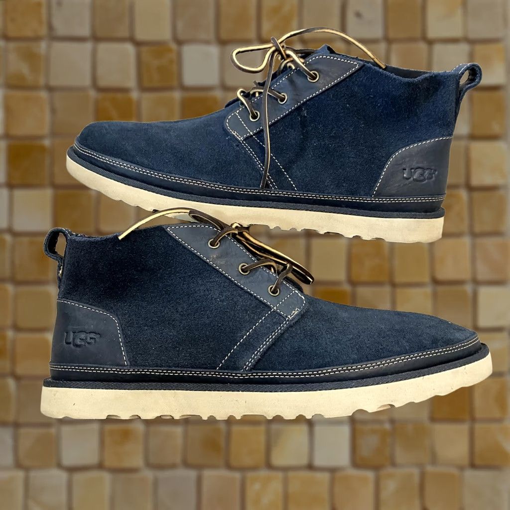 Ugg UGG Mens Suede Sheepskin Lined Vibram Sole Clog size US9  display picture 3