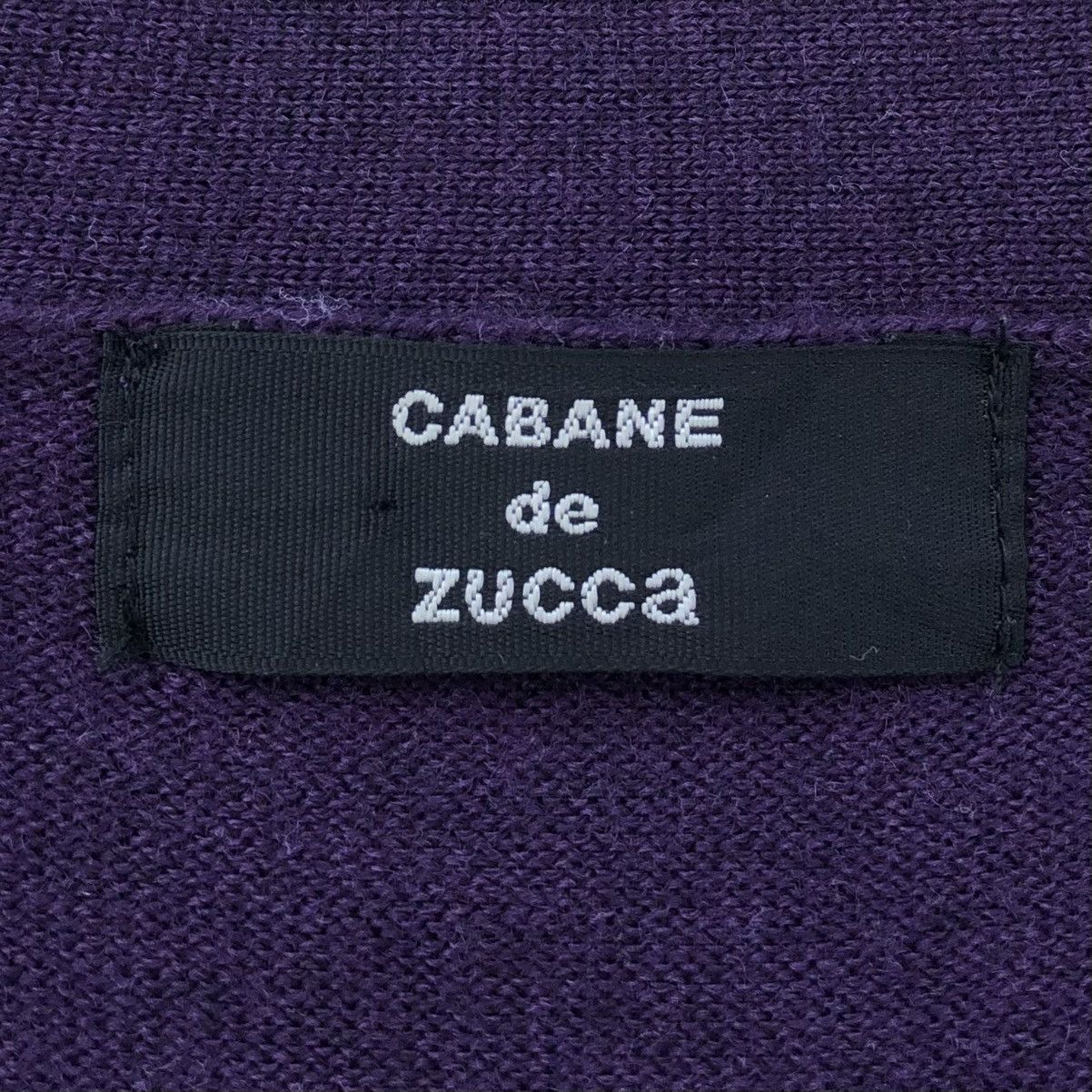 CABANE de ZUCCa CABANE de ZUCCA Dark Purple 100% Wool Cardigan Sweater Size M / US 6-8 / IT 42-44 - 8 Thumbnail