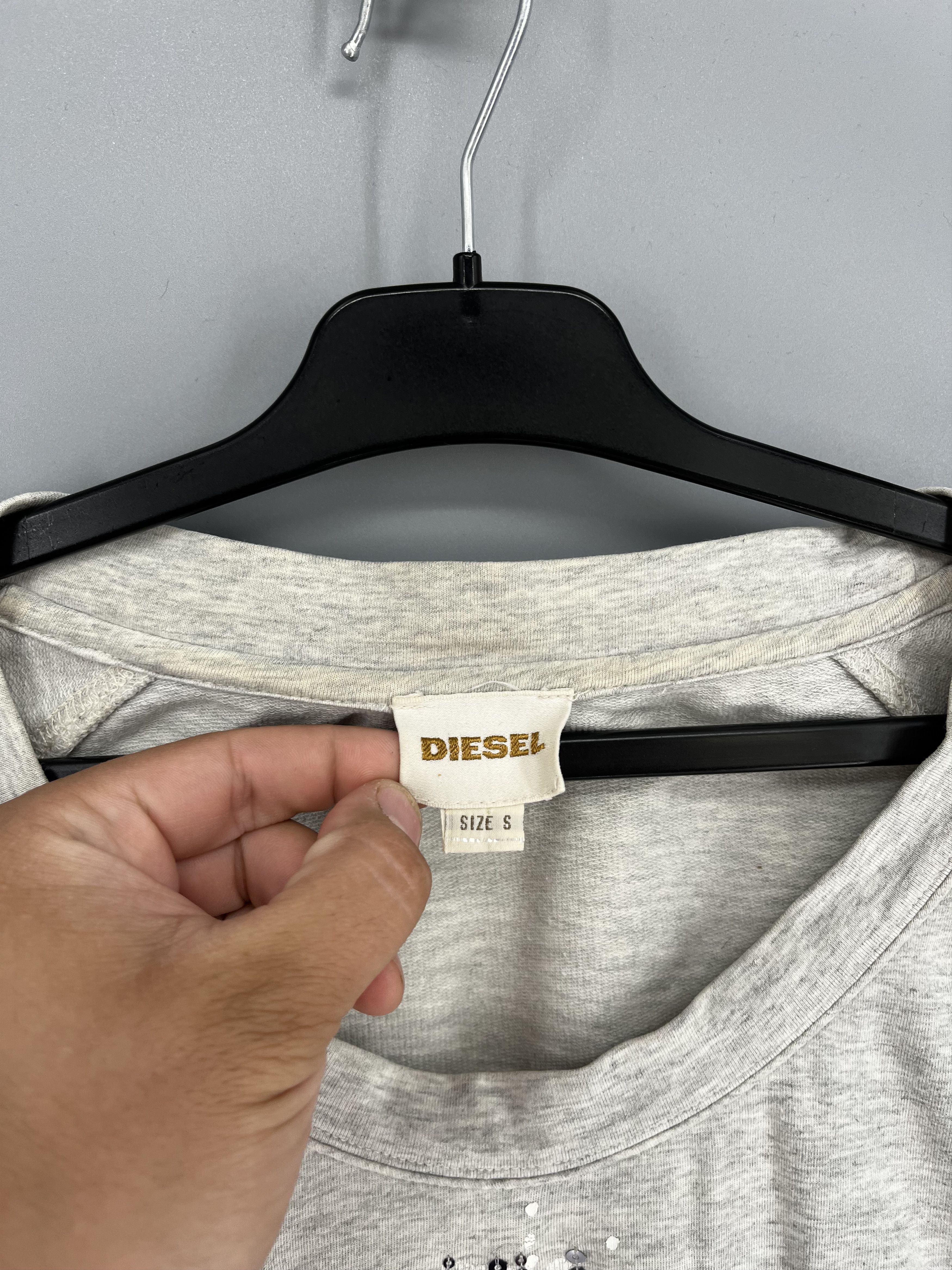 Diesel Vintage Diesel Big Logo Womens Sweatshirt Size S / US 4 / IT 40 - 7 Thumbnail