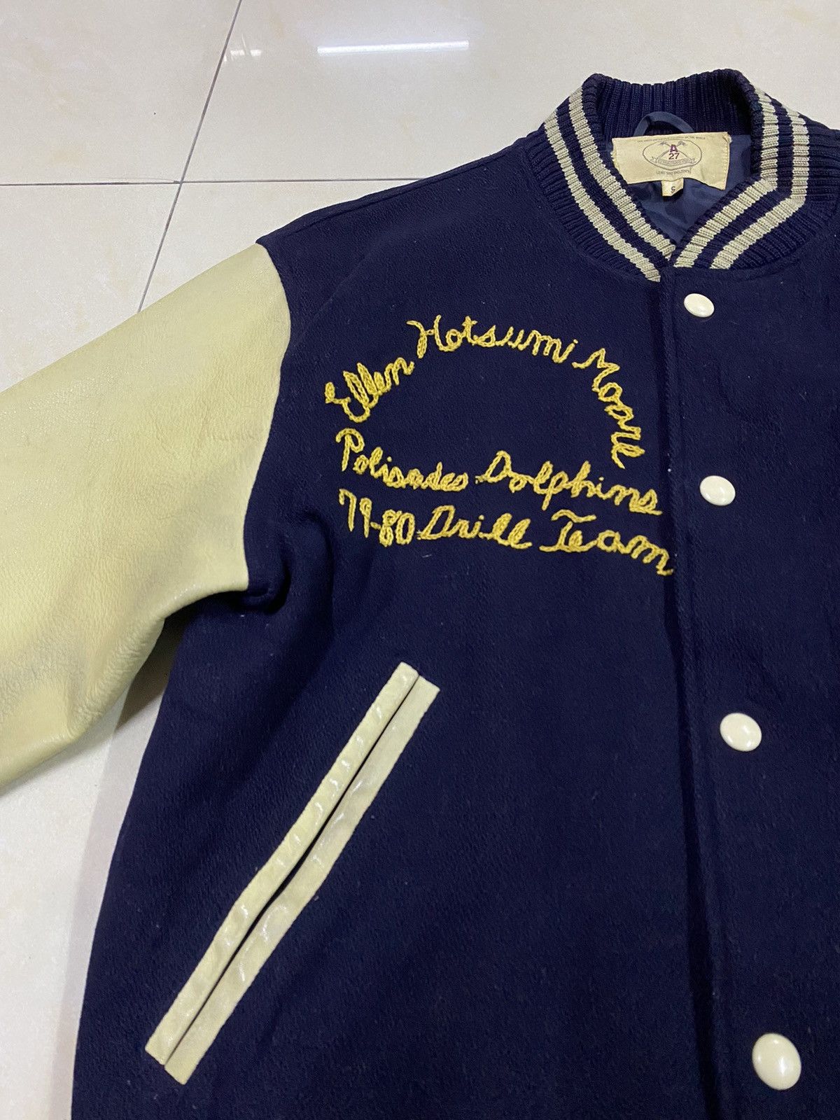 Japanese Brand × Vintage Vintage 79-80s Palisades Dolphins Varsity Jacket Size US S / EU 44-46 / 1 - 2 Thumbnail