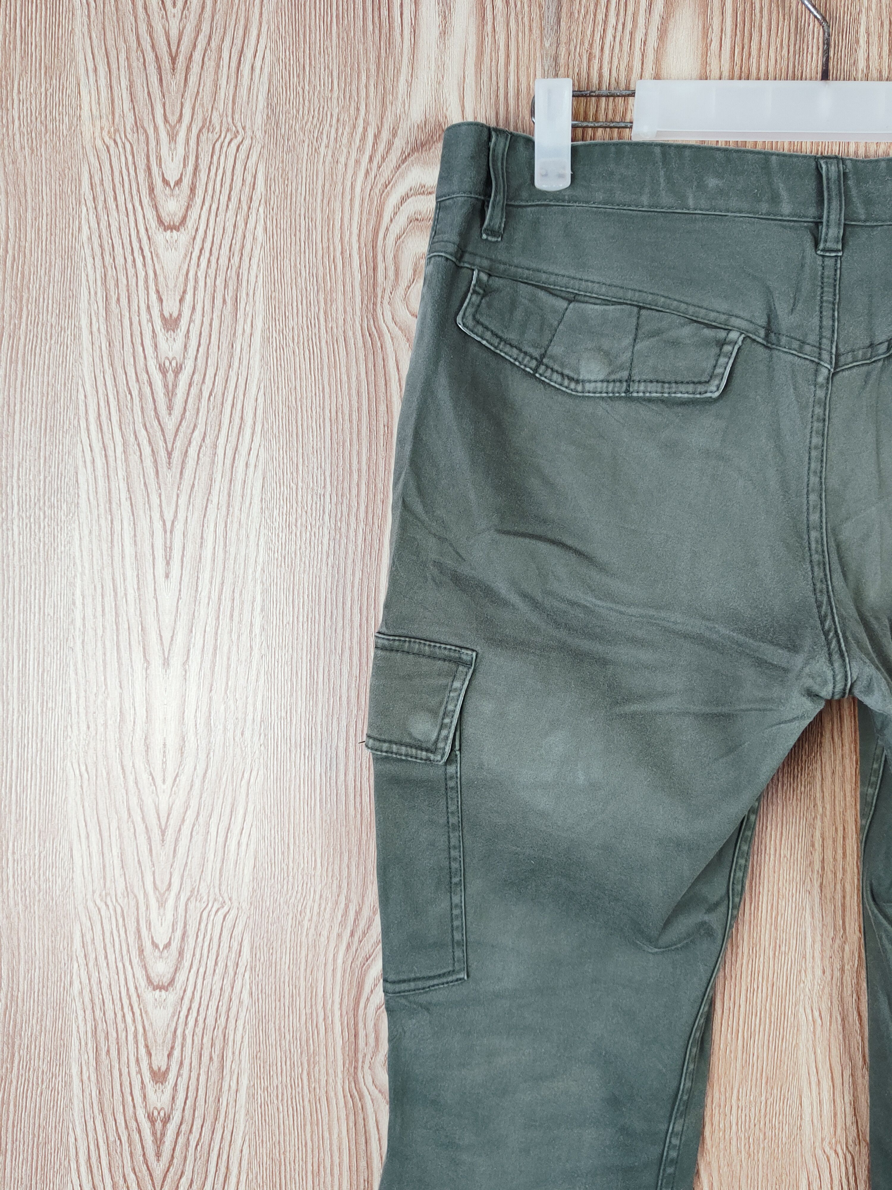 Japanese Brand TK Mixpice Green Multipocket Tactical Cargo Pants #W440 Size US 31 - 8 Thumbnail
