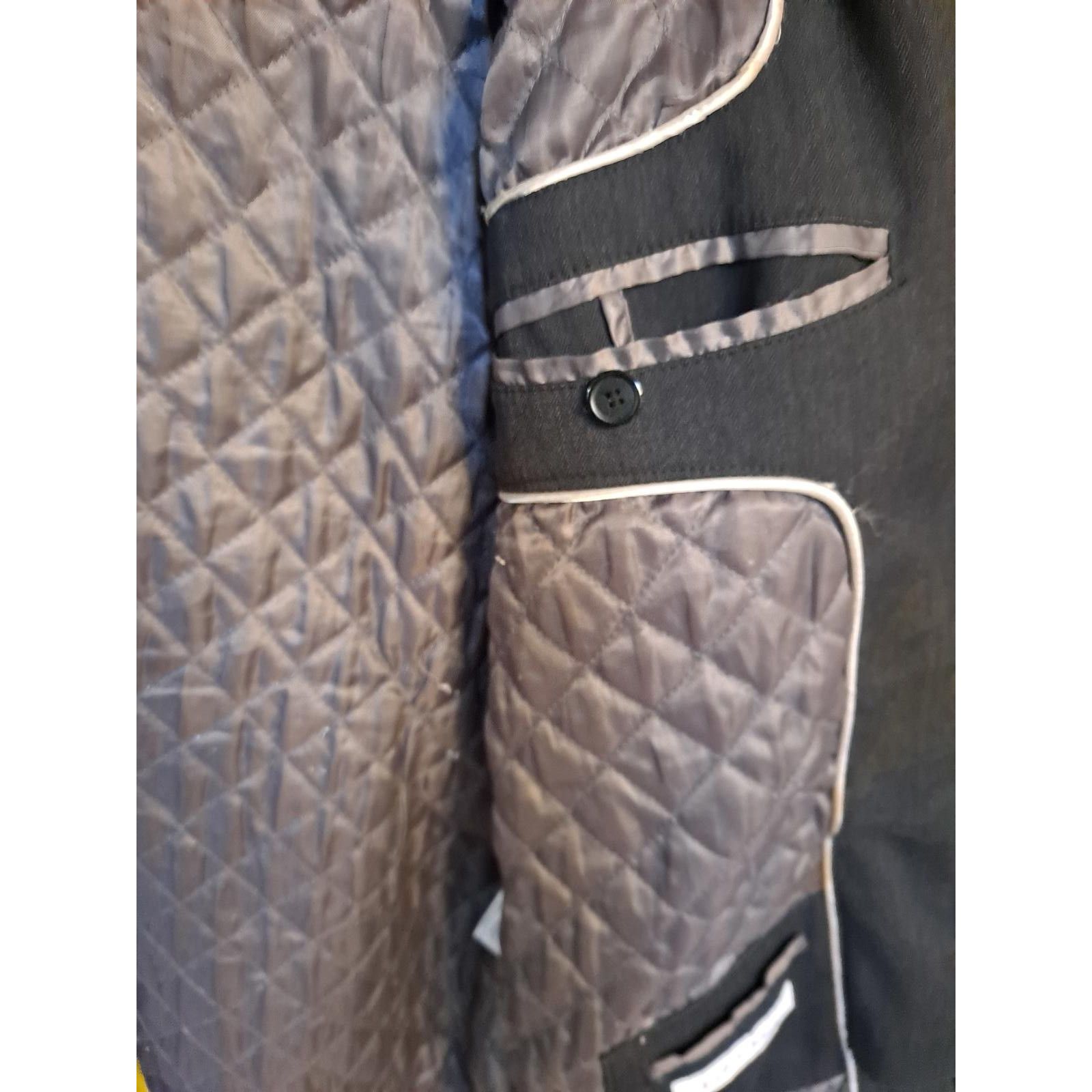 Calvin Klein Calvin Klein Wool Blend Double Zipper Heavyweight Black Coat Size US M / EU 48-50 / 2 - 5 Thumbnail