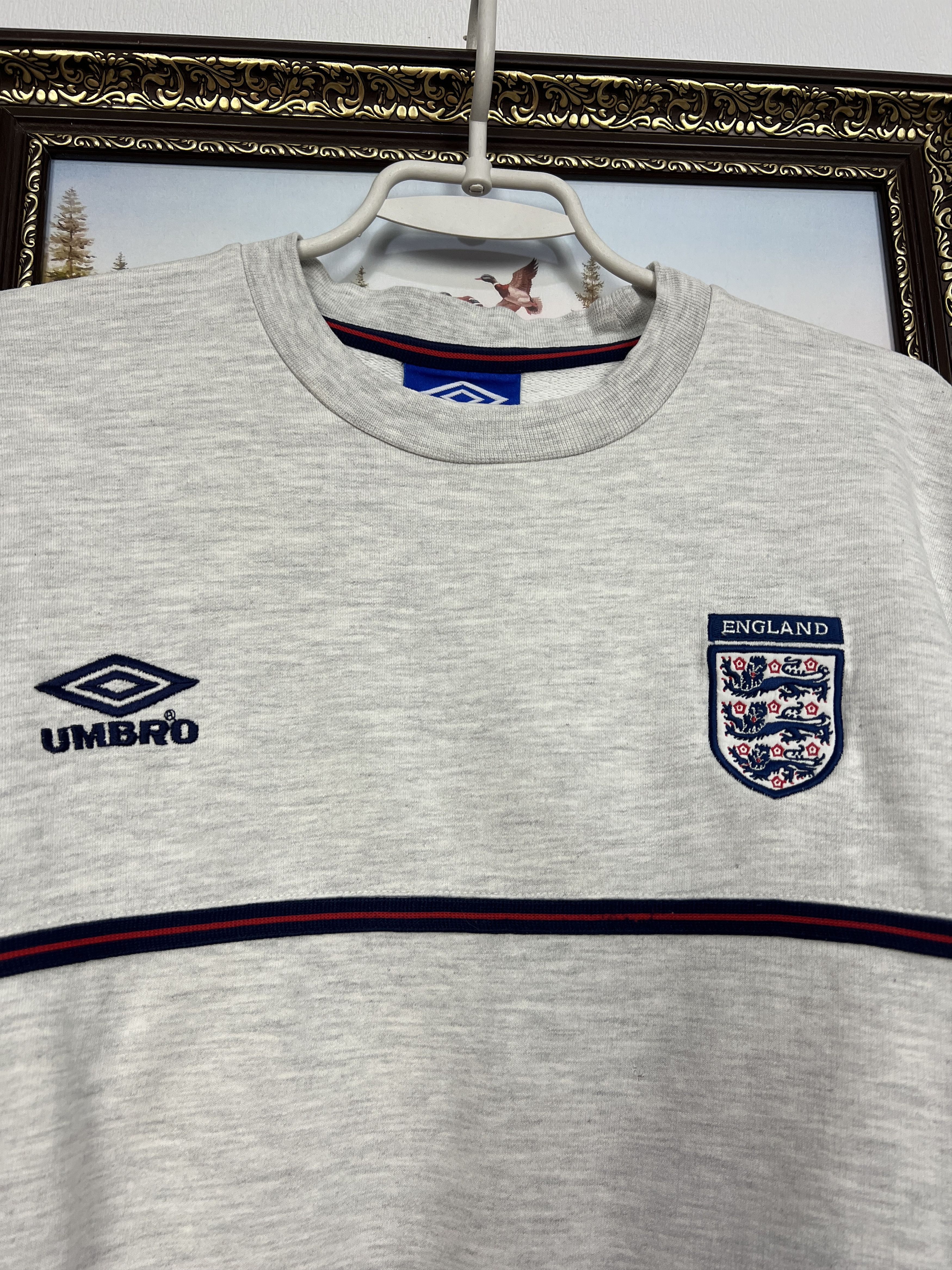 Umbro England Football Sweatshirt Soccer Crewneck Track Top Size US XL / EU 56 / 4 - 3 Thumbnail
