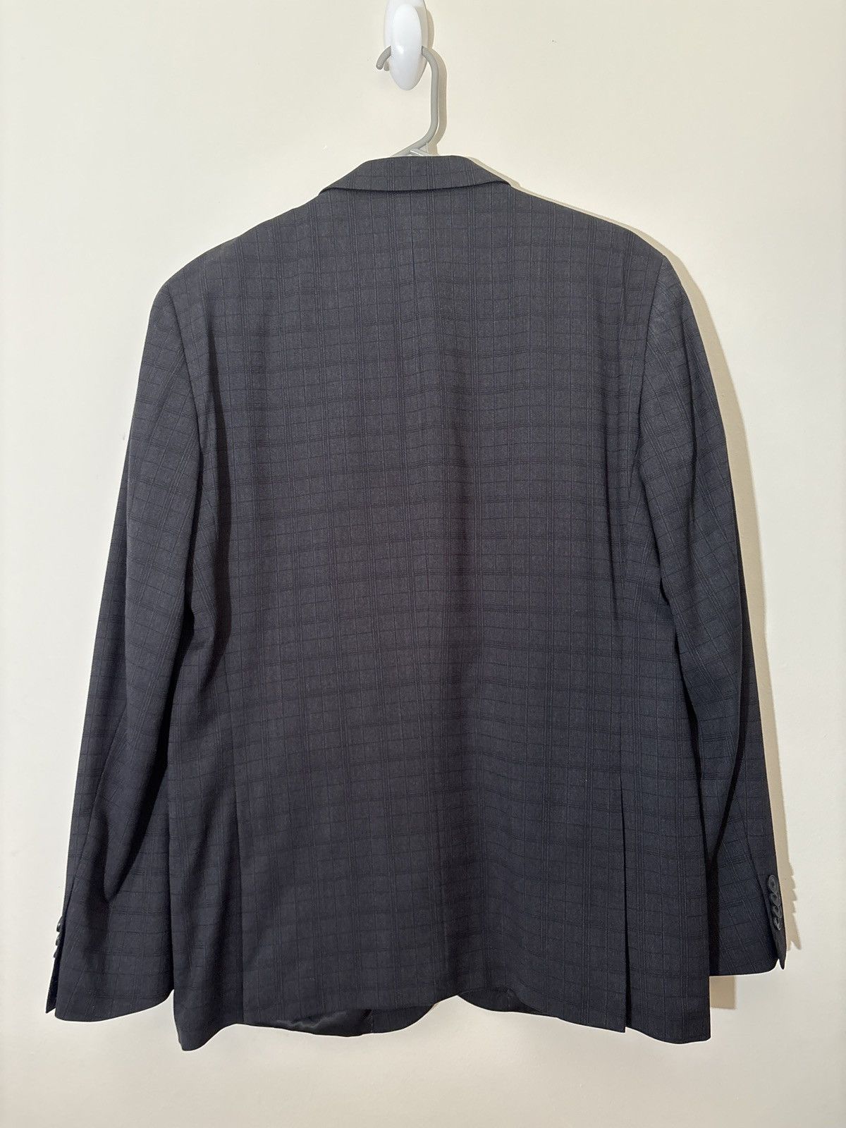 Kenneth Cole Kenneth Cole Reaction 42R Charcoal Windowpane Blazer Size 42R - 3 Thumbnail