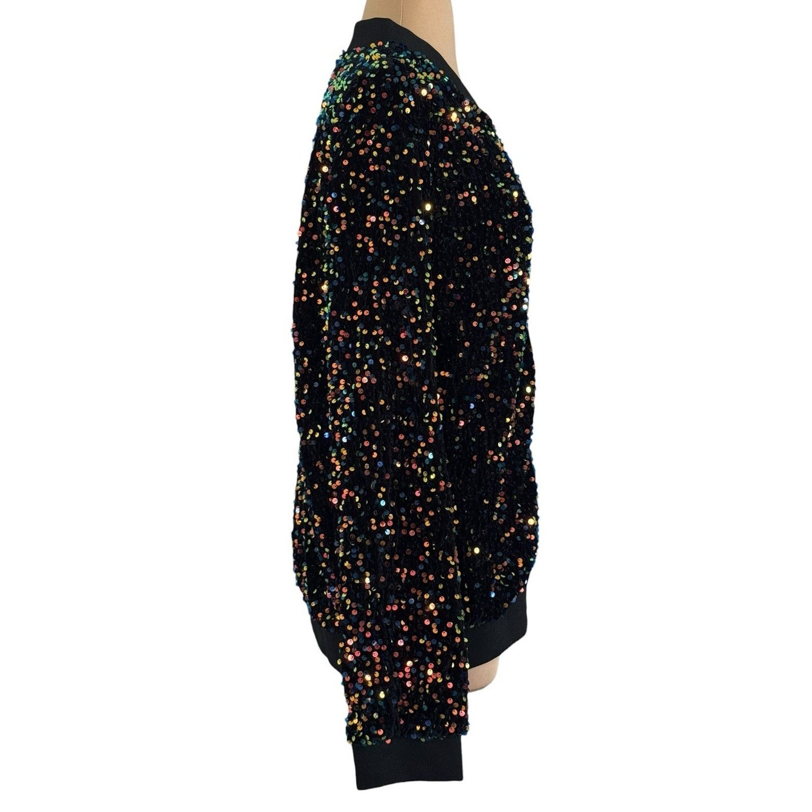 Other ANNA-KACI Sparkle & Shine Collection Sequin Bomber Jacket Size XL / US 12-14 / IT 48-50 - 6 Thumbnail