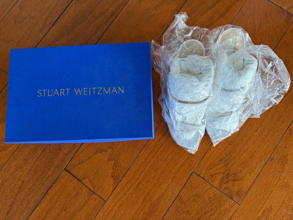 Stuart Weitzman Stuart Weitzman Aleena 100 White heeled sandals Size US 9 / IT 39 - 7 Thumbnail