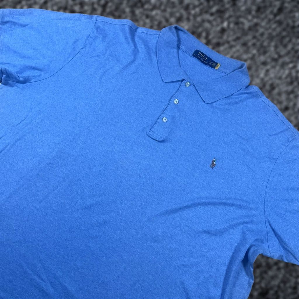 Ralph Lauren Ralph Lauren Polo Shirt Mens 3XLT Tall Short Sleeve Soft Touch Blue Size US XXL / EU 58 / 5 - 1 Thumbnail