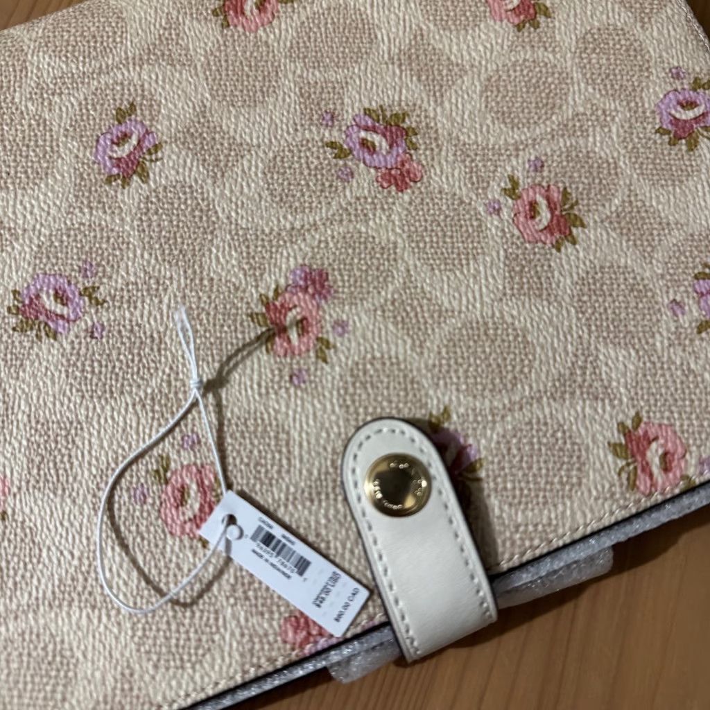 Coach NOTEBOOK IN SIGNATURE CANVAS WITH FLORAL PRINT (COACH CAO58) Size ONE SIZE - 10 Thumbnail