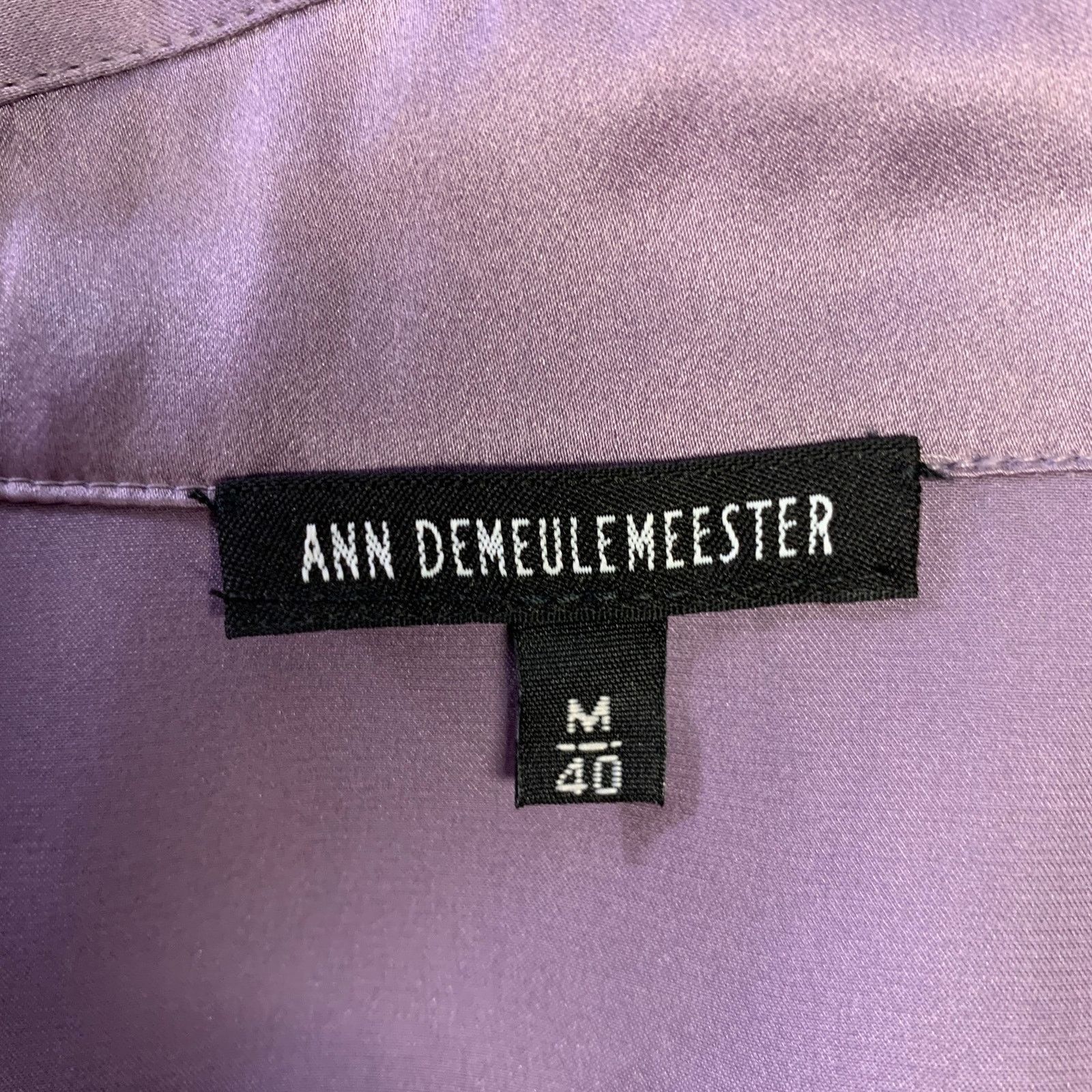 Ann Demeulemeester ANN DEMEULEMEESTER Size M Purple Violet Silk Robe Size 40 - 6 Thumbnail