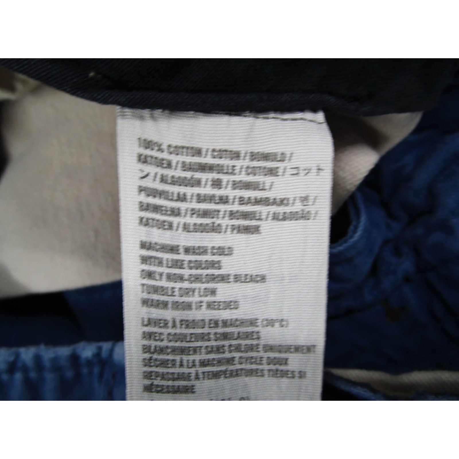 Abercrombie & Fitch Abercrombie & Fitch Shorts Mens 32 Blue Chino Cotton Casual Flat Front Size US 32 / EU 48 - 5 Thumbnail
