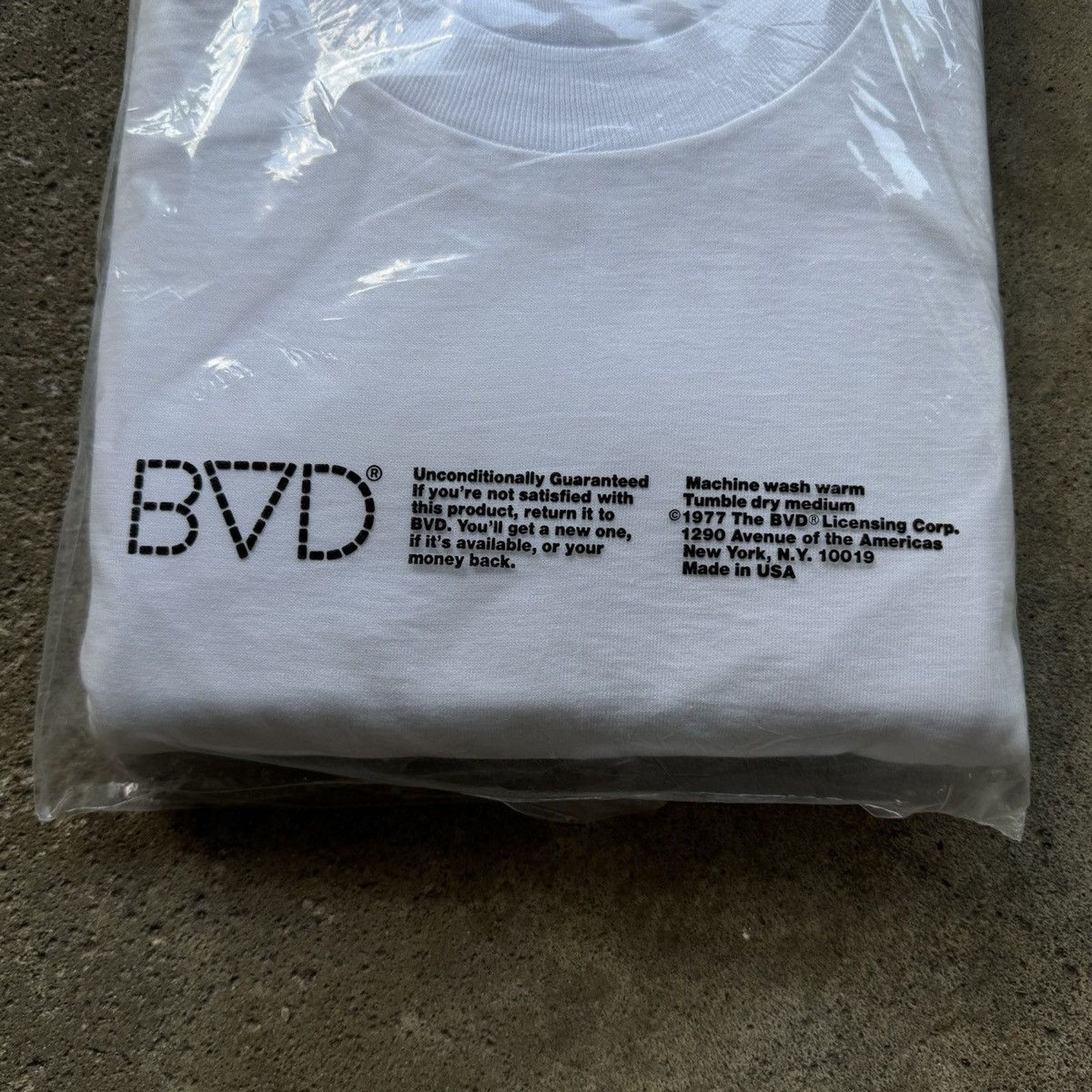 Vintage Vintage 70s BVD Blank White Combed Cotton Tee Shirt Pack (3) Size US XL / EU 56 / 4 - 3 Thumbnail