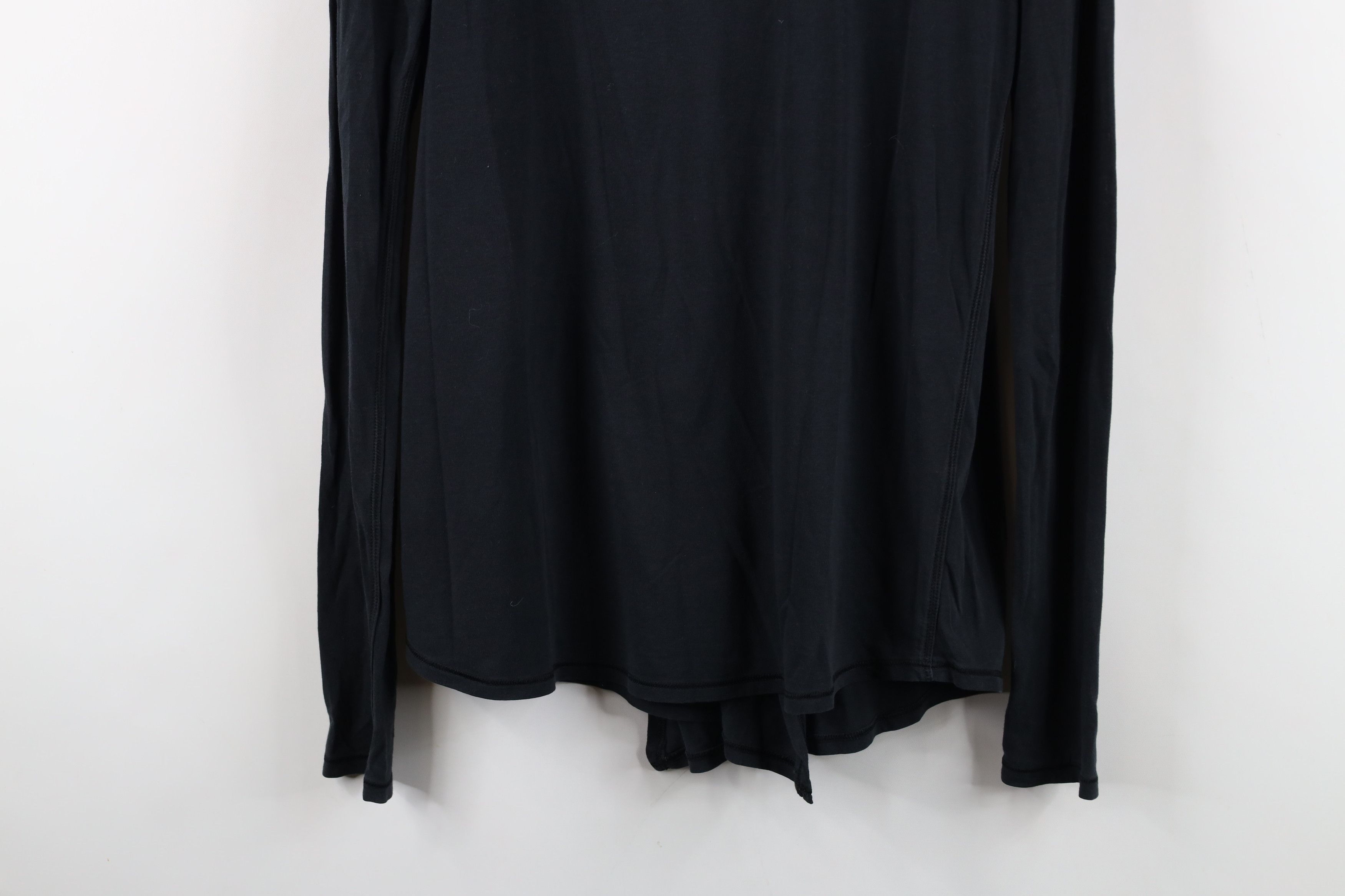 Lululemon Lululemon Open Front Wrap Long Sleeve T-Shirt Black Size M / US 6-8 / IT 42-44 - 14 Thumbnail