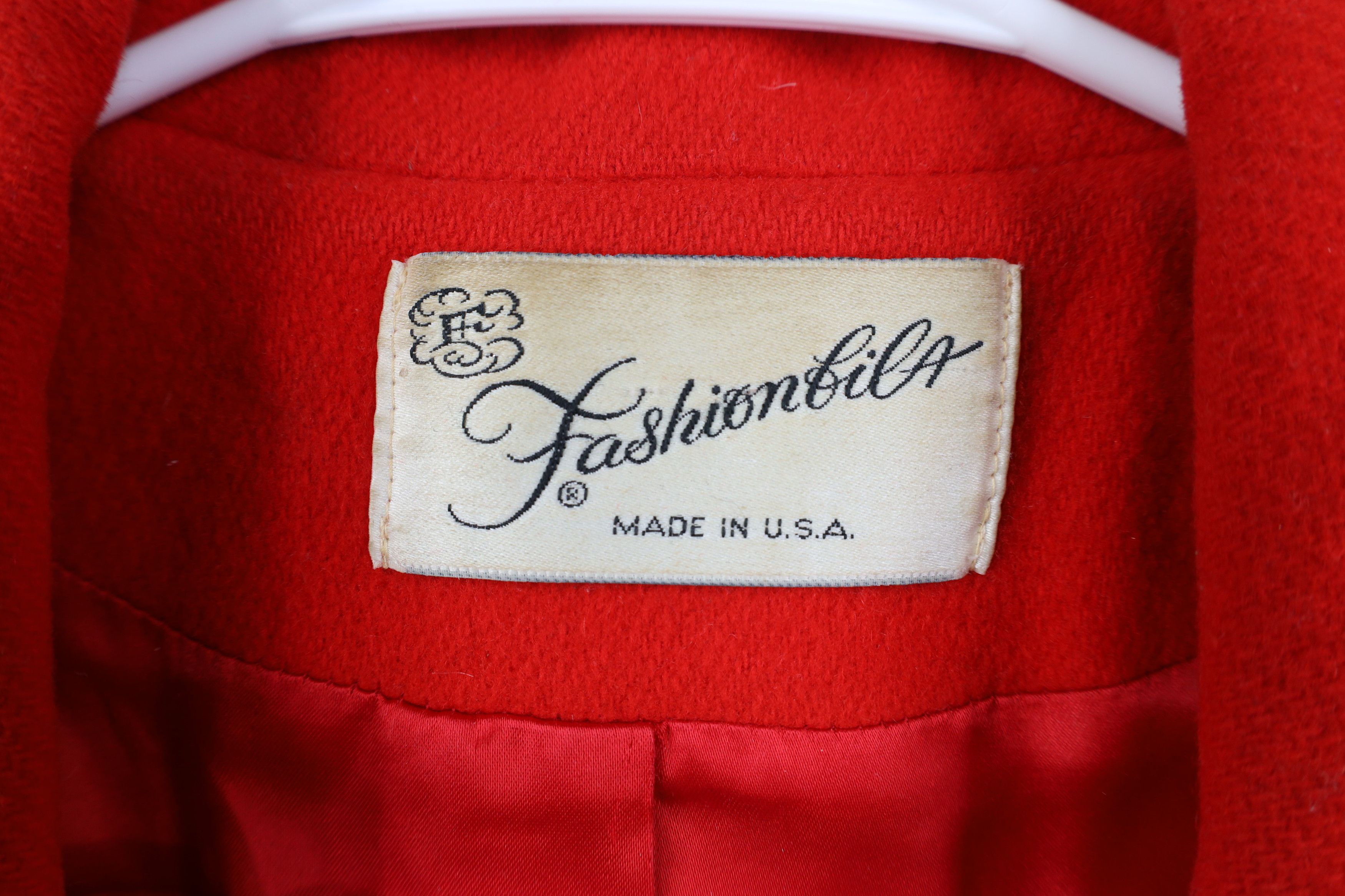 Vintage Vintage 60s 70s Streetwear Breasted Peacoat Jacket Red USA Size L / US 10 / IT 46 - 5 Thumbnail