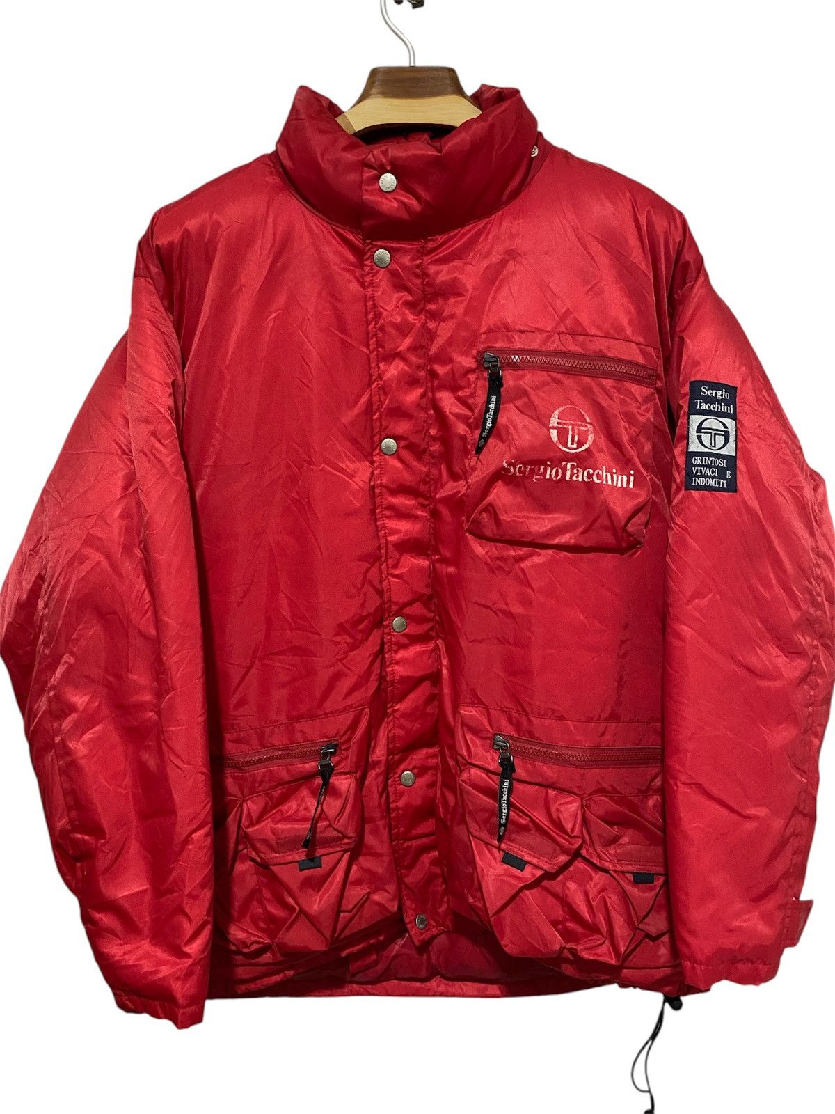 Sergio Tacchini Vtg Sergio Tacchini goose down tactical jacket Size US L / EU 52-54 / 3 - 1 Thumbnail
