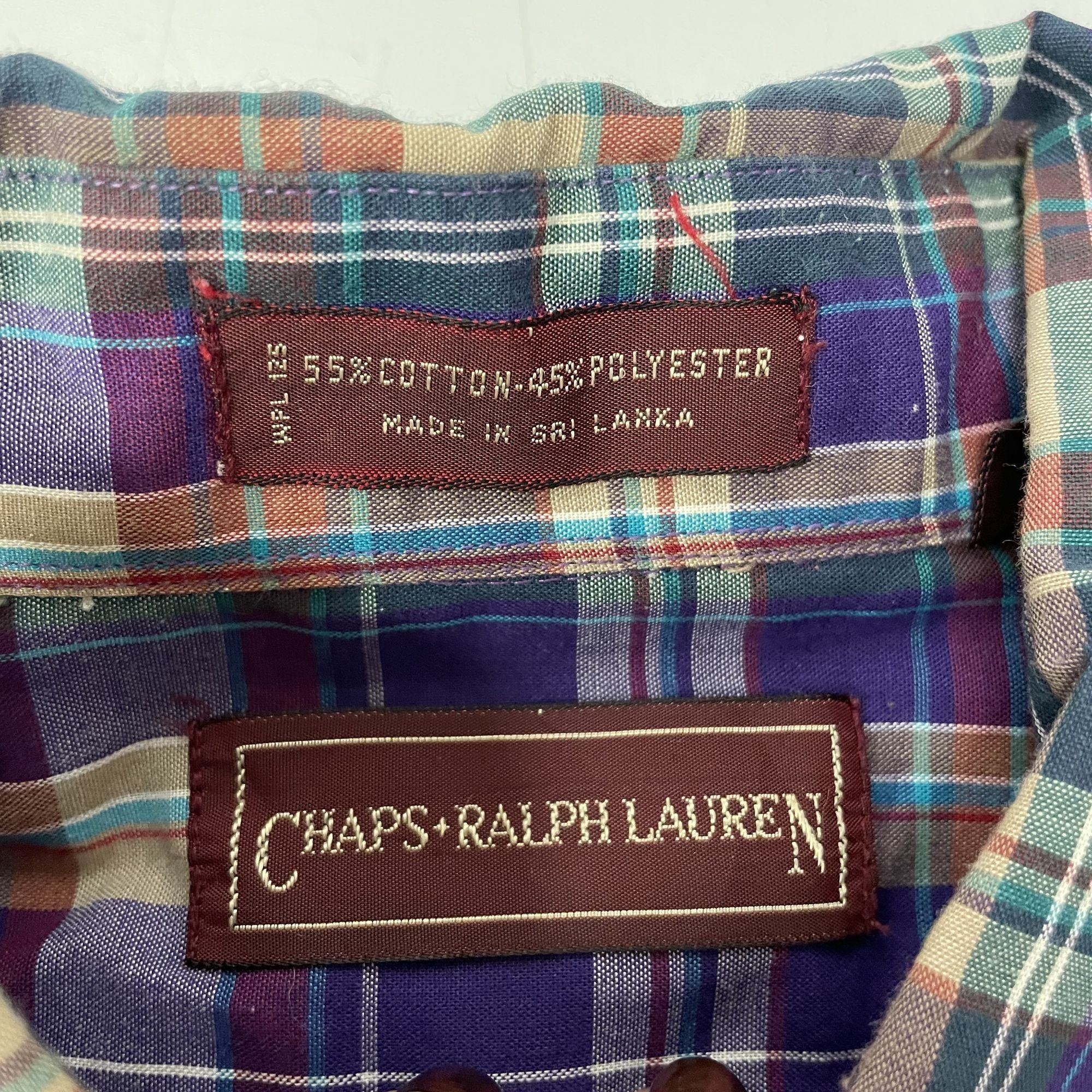 Chaps Ralph Lauren NOS New Vtg Chaps Ralph Lauren Purple MULTICOLOR Shirt Size US L / EU 52-54 / 3 - 4 Thumbnail