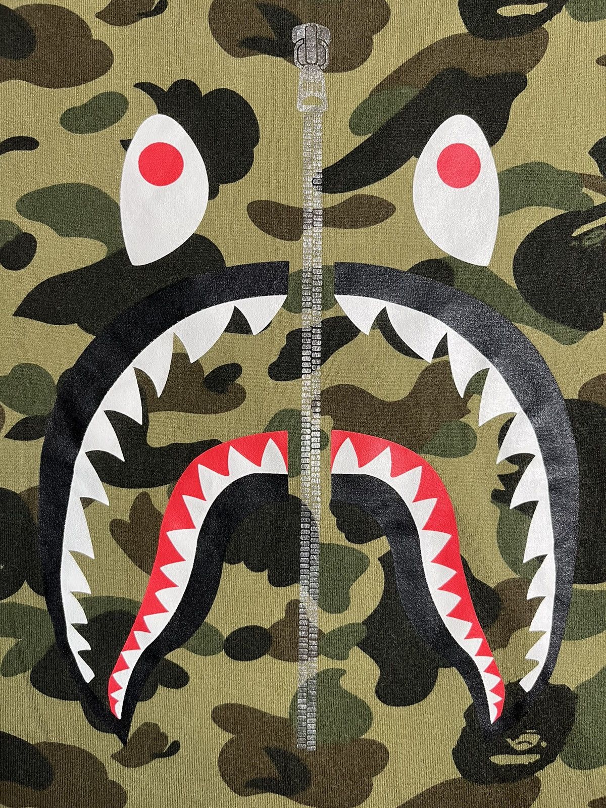 Bape Bape Green Shark Face Shirt Large Size US L / EU 52-54 / 3 - 4 Thumbnail